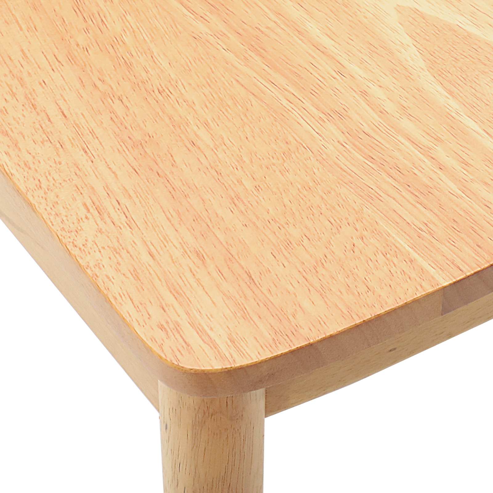 Esszimmerstuhl 2 stk. Massives Gummiholz Natur