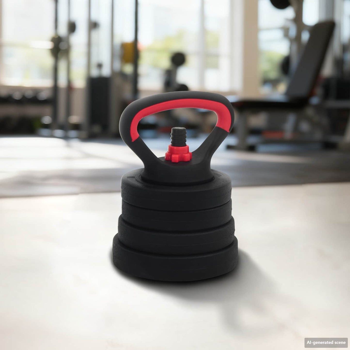 4-in-1 Kurzhantel, Langhantel und Kettlebell Set 20 kg