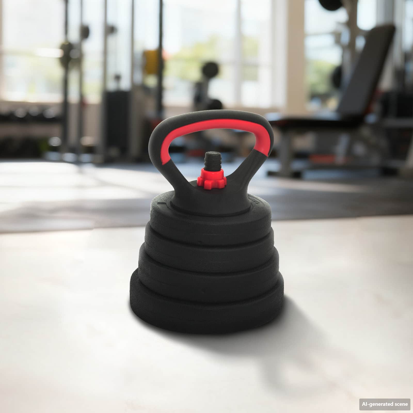 4-in-1 Kurzhantel, Langhantel und Kettlebell Set 30 kg