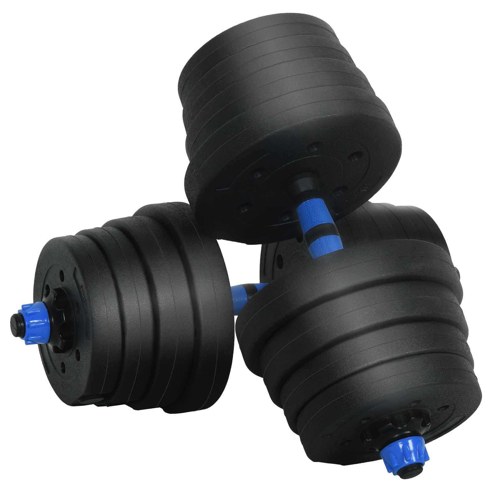4-in-1 Kurzhantel, Langhantel und Kettlebell Set 30 kg