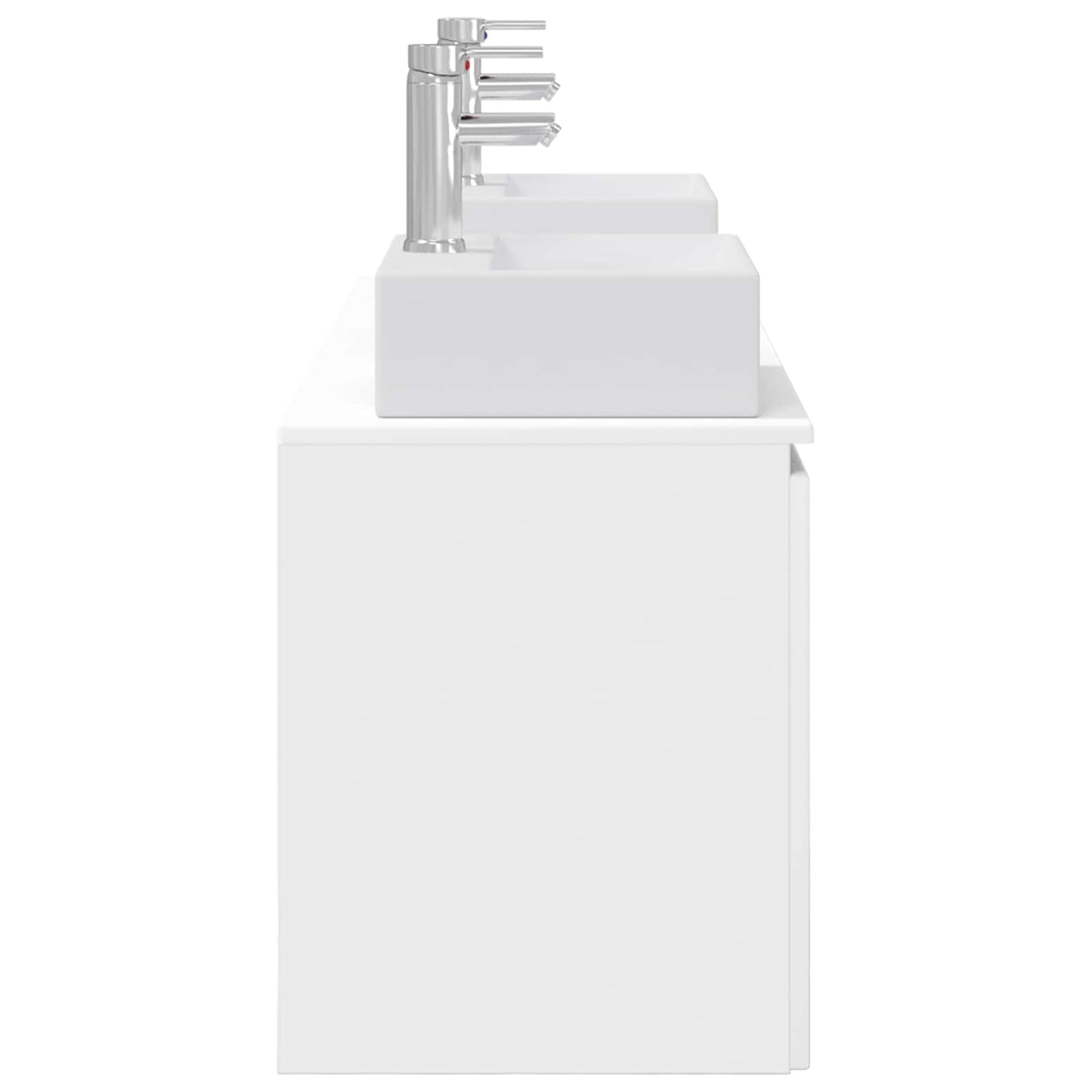 Badezimmerschrank-Set 3 stk. Weiß 49,5 x 41 x 62,5 cm