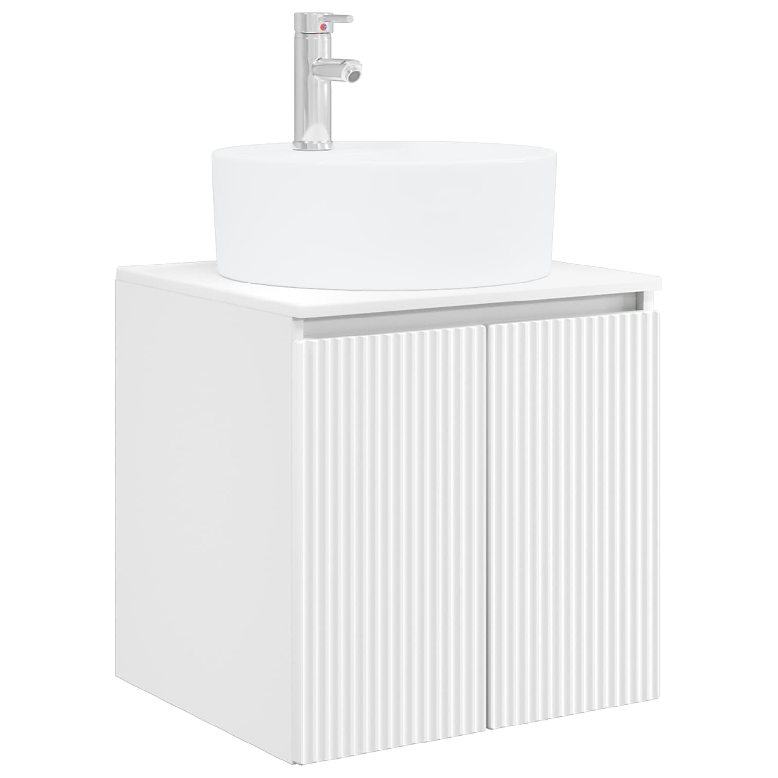 Badezimmerschrank-Set 3 stk. Weiß 49,5 x 44,5 x 65 cm