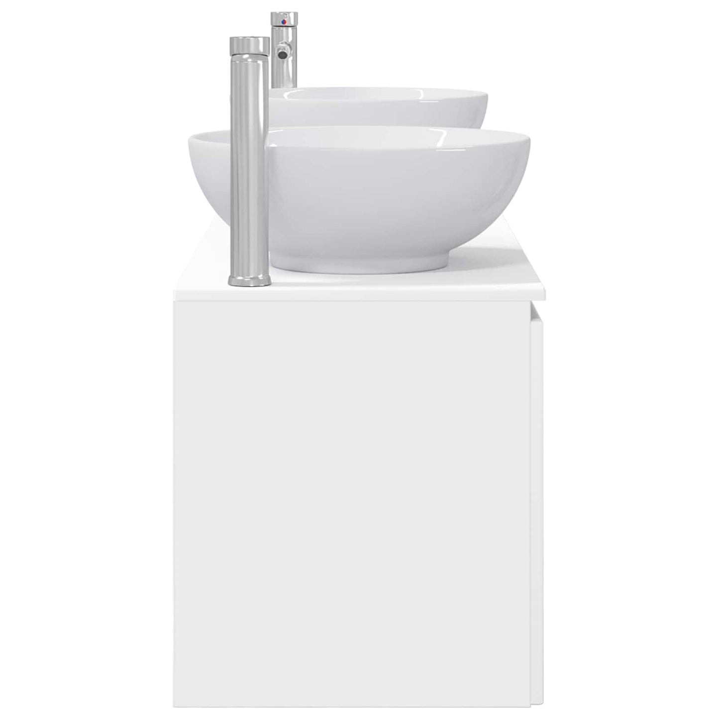 Badezimmerschrank-Set 3 stk. Weiß 49,5 x 44,5 x 65 cm