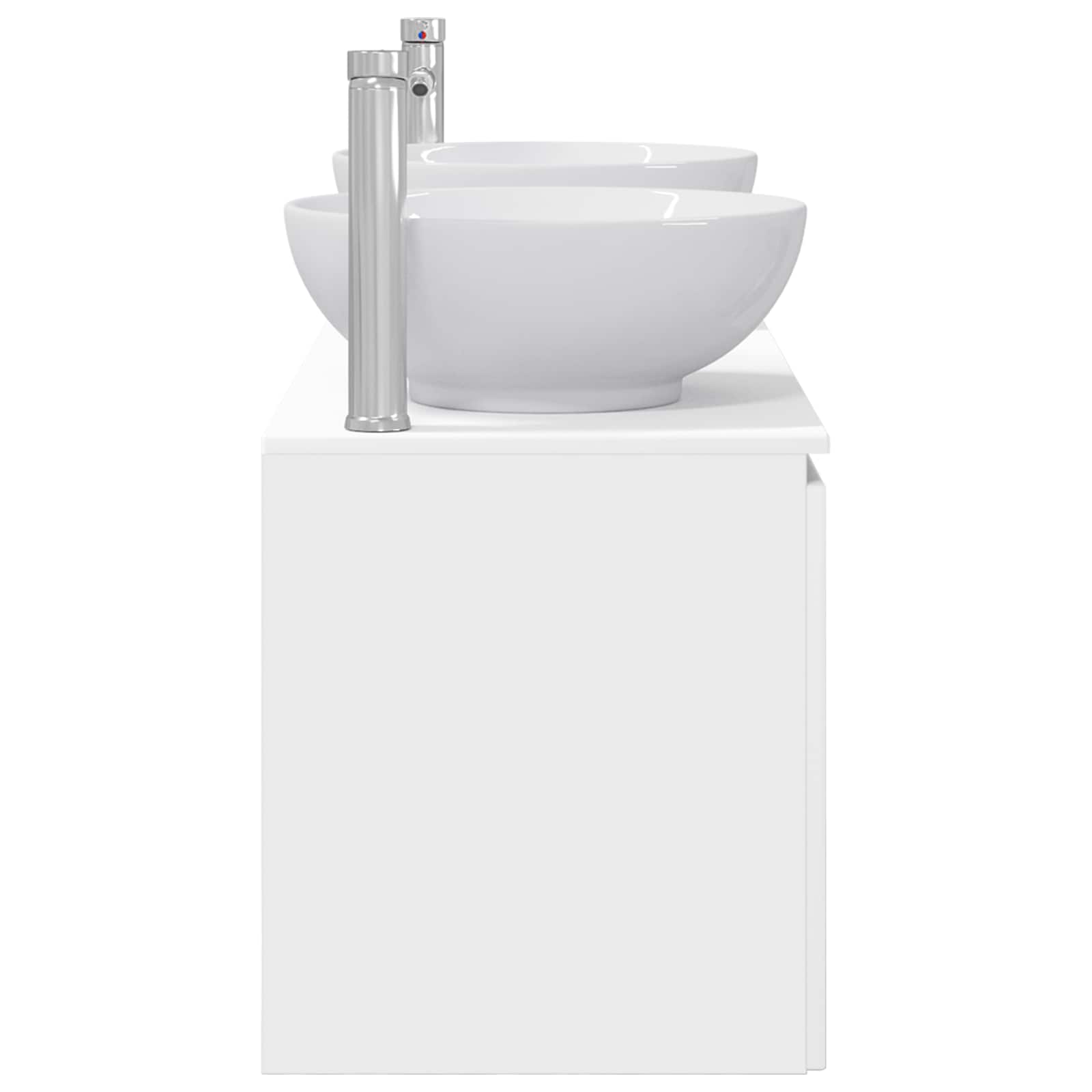 Badezimmerschrank-Set 3 stk. Weiß 49,5 x 44,5 x 65 cm