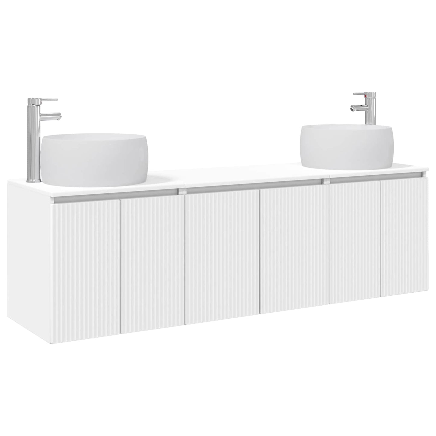 Badezimmerschrank-Set 3 stk. Weiß 49,5 x 44,5 x 66 cm