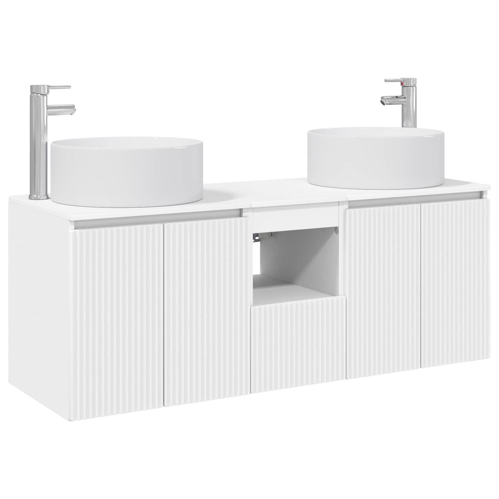 Badezimmerschrank-Set 3 stk. Weiß 49,5 x 44,5 x 65,5 cm