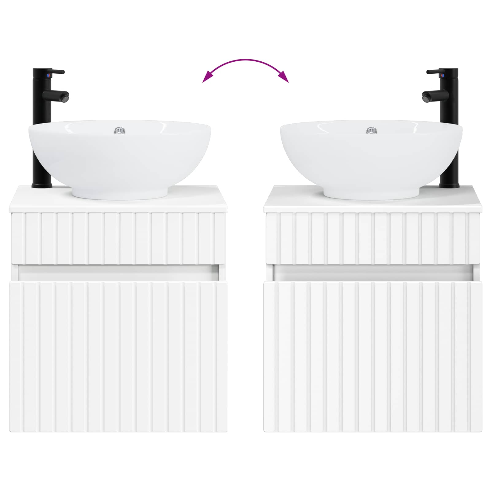 Badezimmerschrank-Set 3 stk. Weiß 49 x 44,5 x 66,5 cm