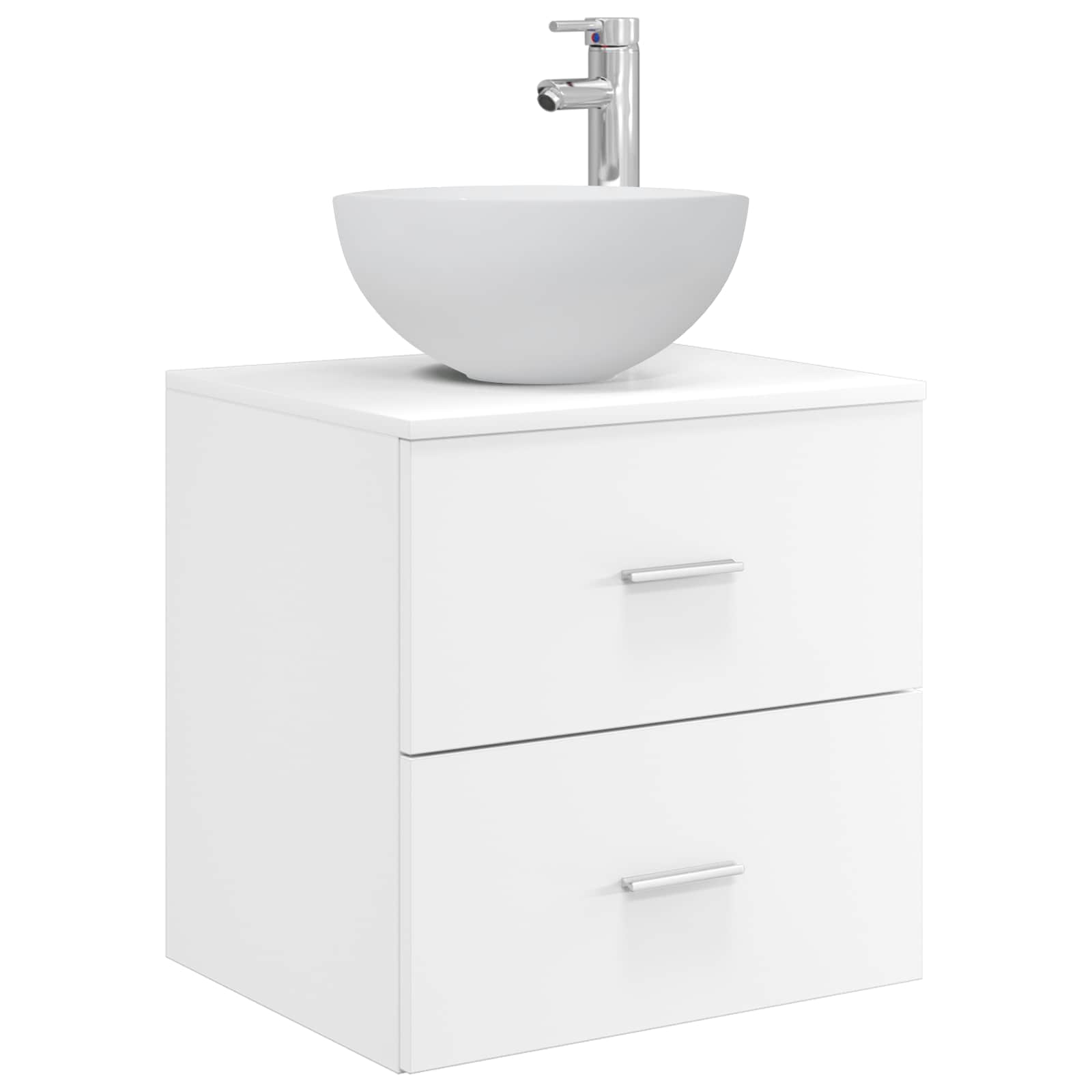 Badezimmerschrank-Set 3 stk. Weiß 49,5 x 35 x 63 cm