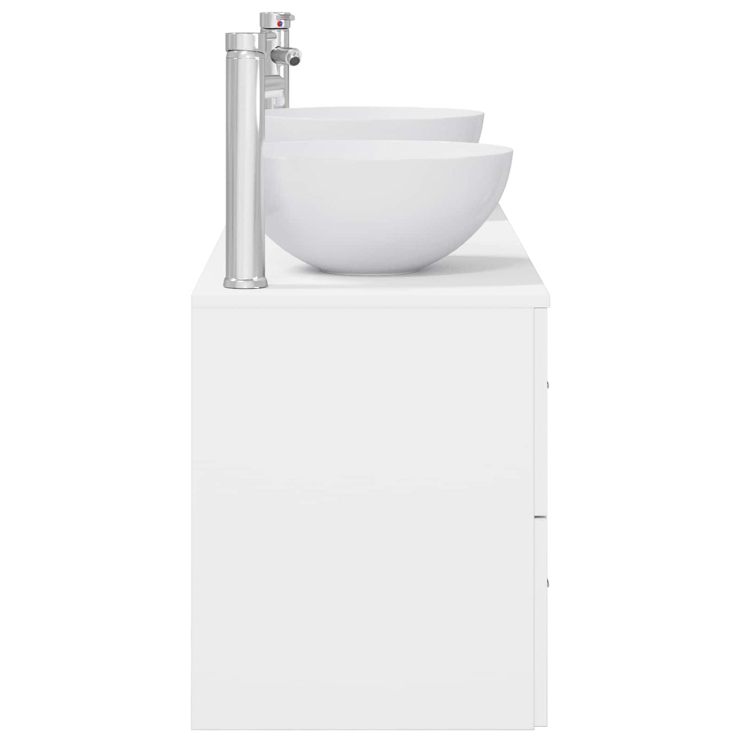 Badezimmerschrank-Set 3 stk. Weiß 49,5 x 35 x 63 cm