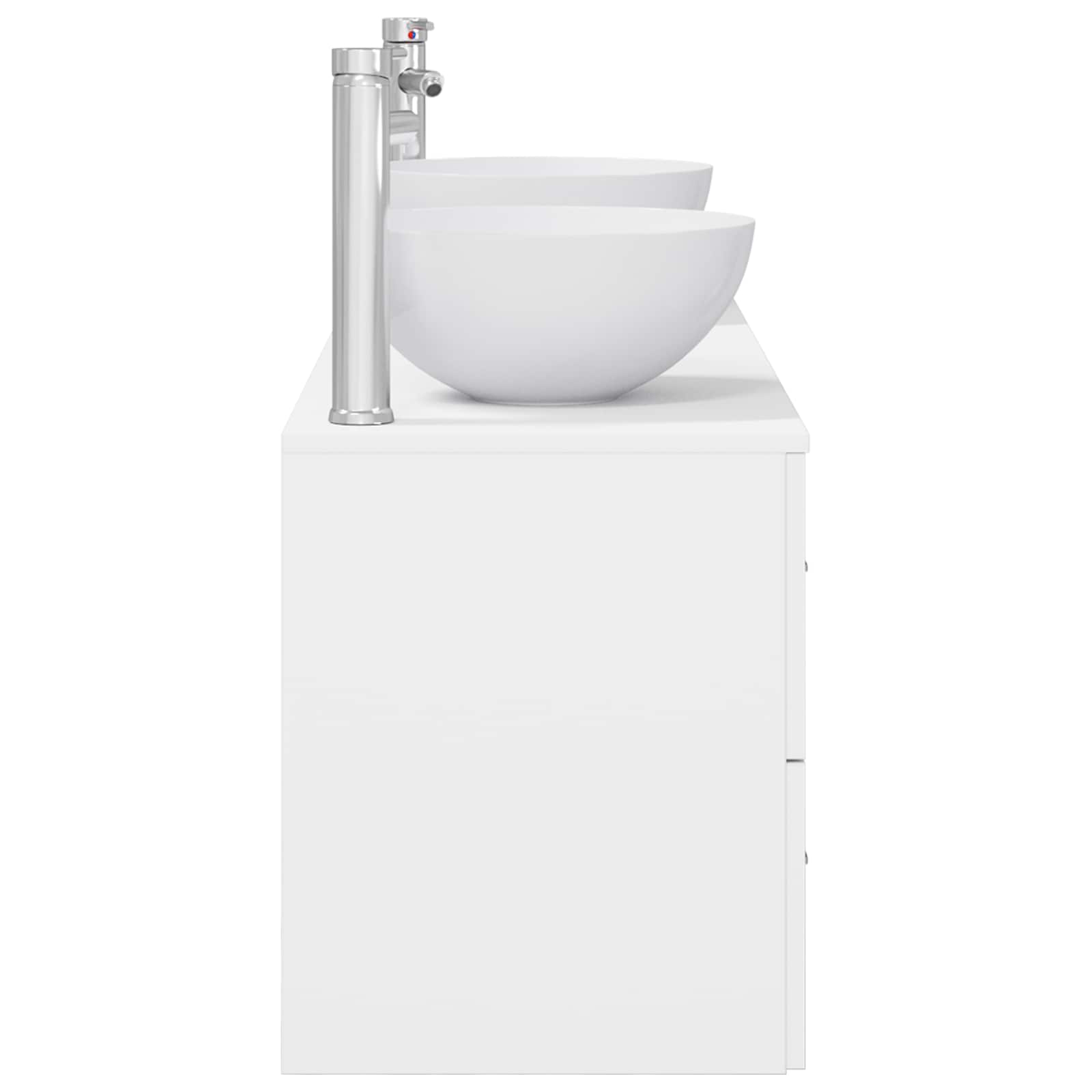 Badezimmerschrank-Set 3 stk. Weiß 49,5 x 35 x 63 cm