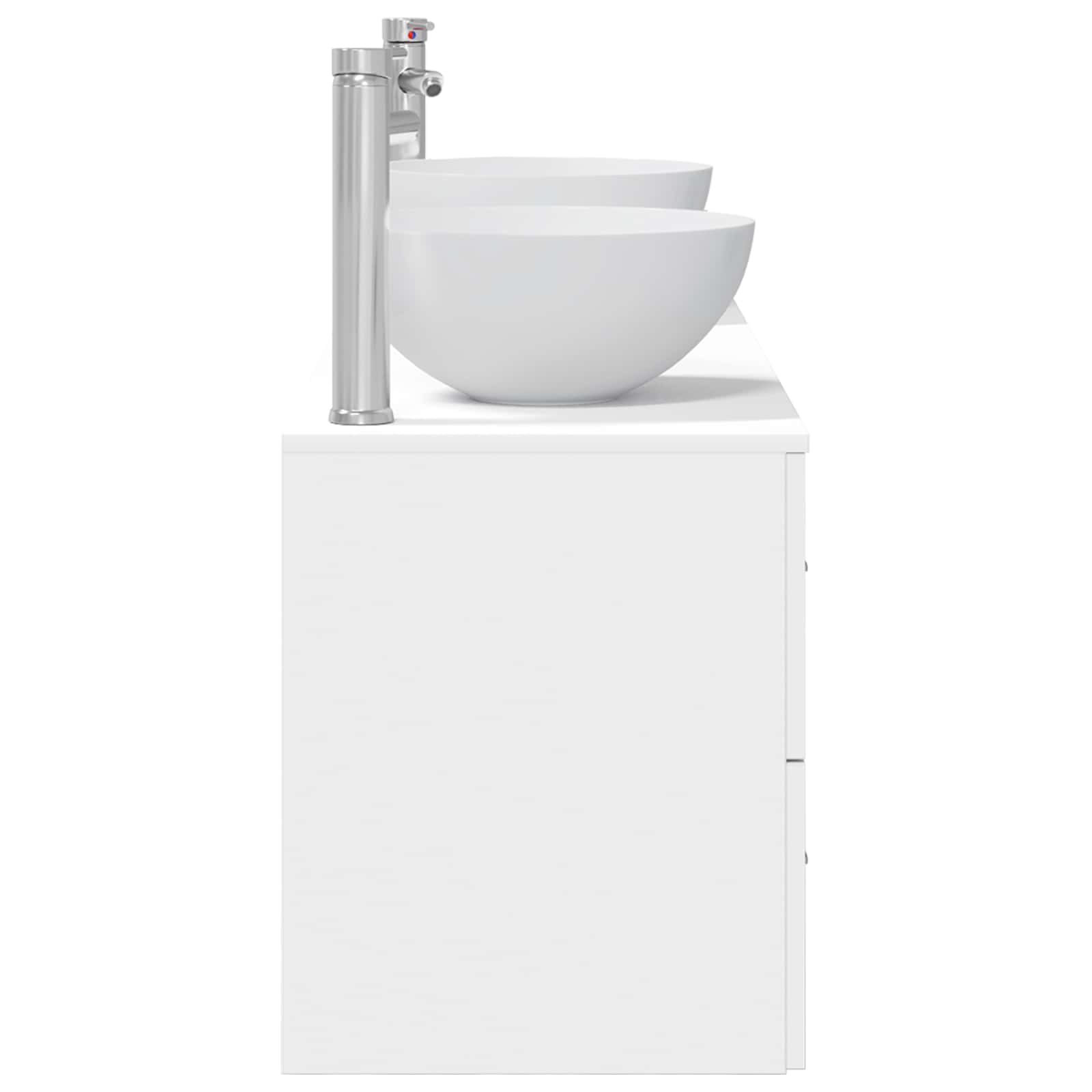 Badezimmerschrank-Set 3 stk. Weiß 49,5 x 41 x 64,5 cm
