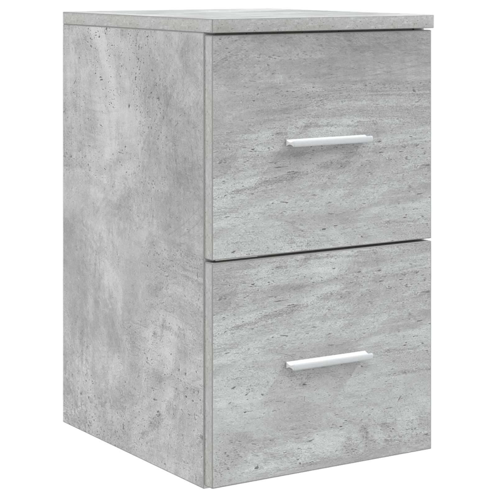Badezimmerschrank-Set 3 stk. Betongrau 49,5 x 41 x 64,5 cm