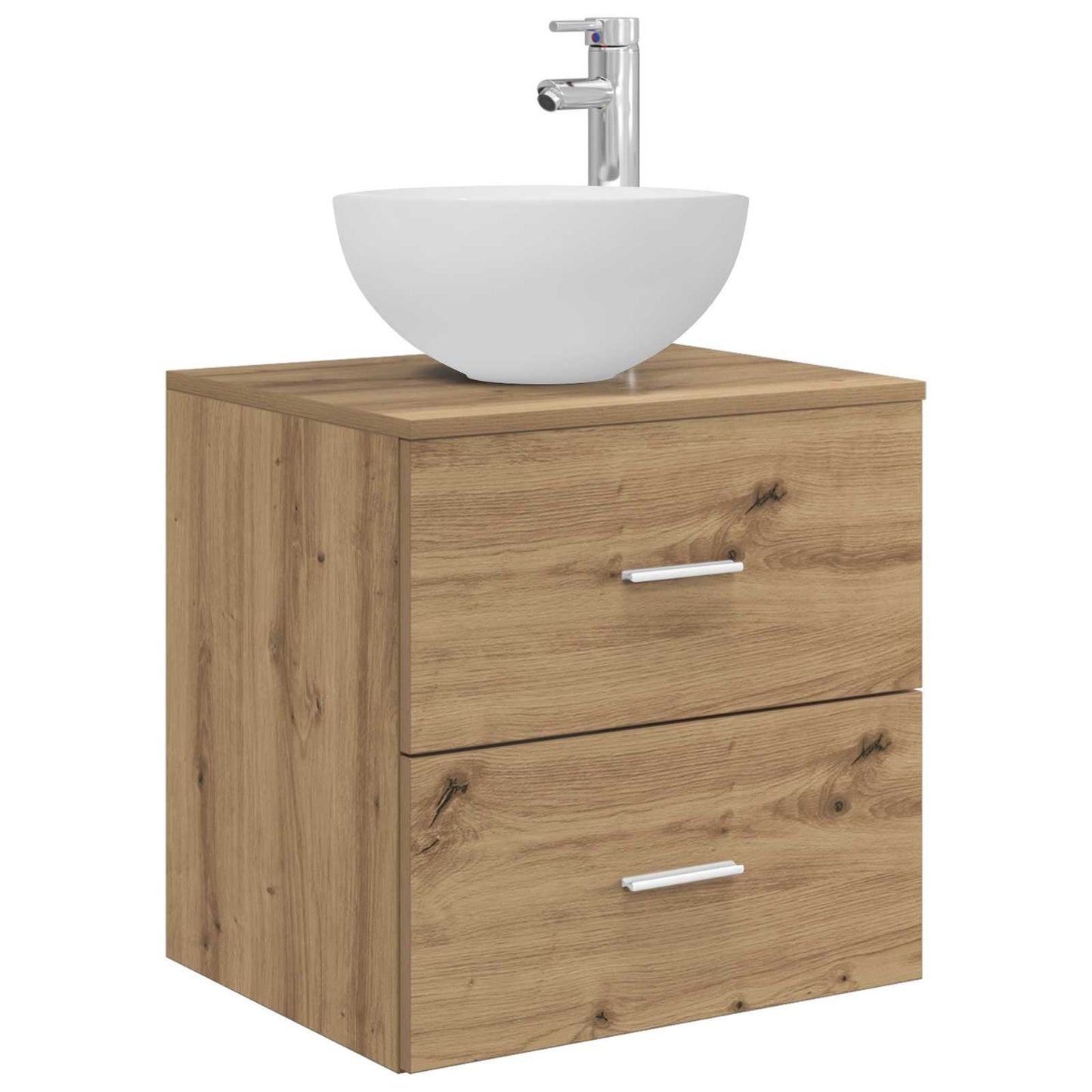 Badezimmerschrank-Set 3 Stk. Artisan-Eiche 49,5 x 41 x 64,5 cm