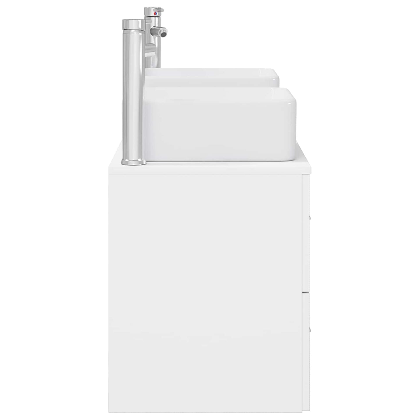 Badezimmerschrank-Set 3 stk. Weiß 49,5 x 41 x 63 cm