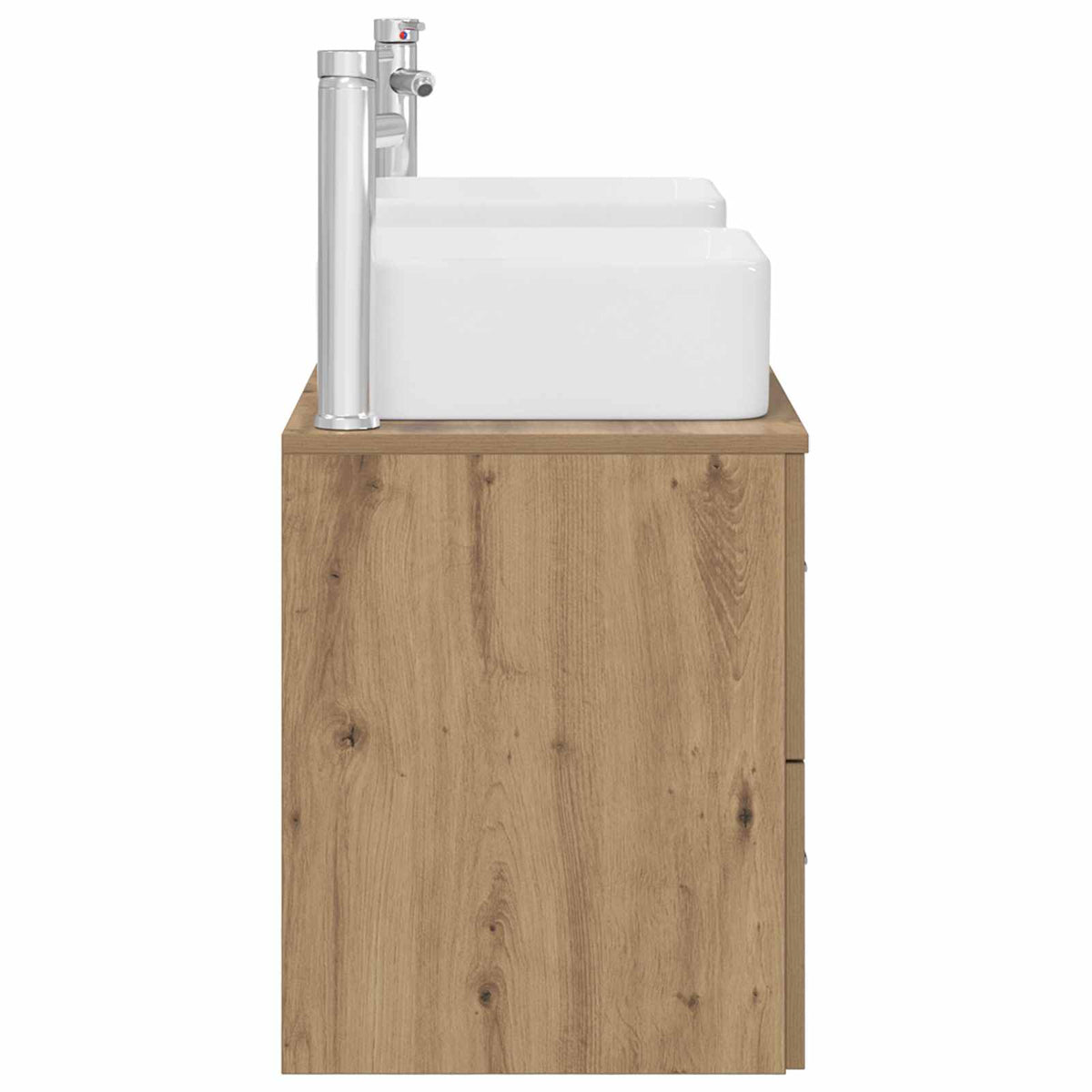 Badezimmerschrank-Set 3 stk. Artisan-Eiche 129 x 41 x 80 cm