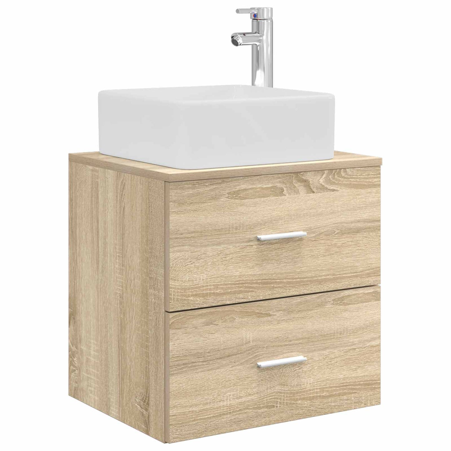 Badezimmerschrank-Set 3 stk. Sonoma-Eiche 49,5 x 41 x 63 cm