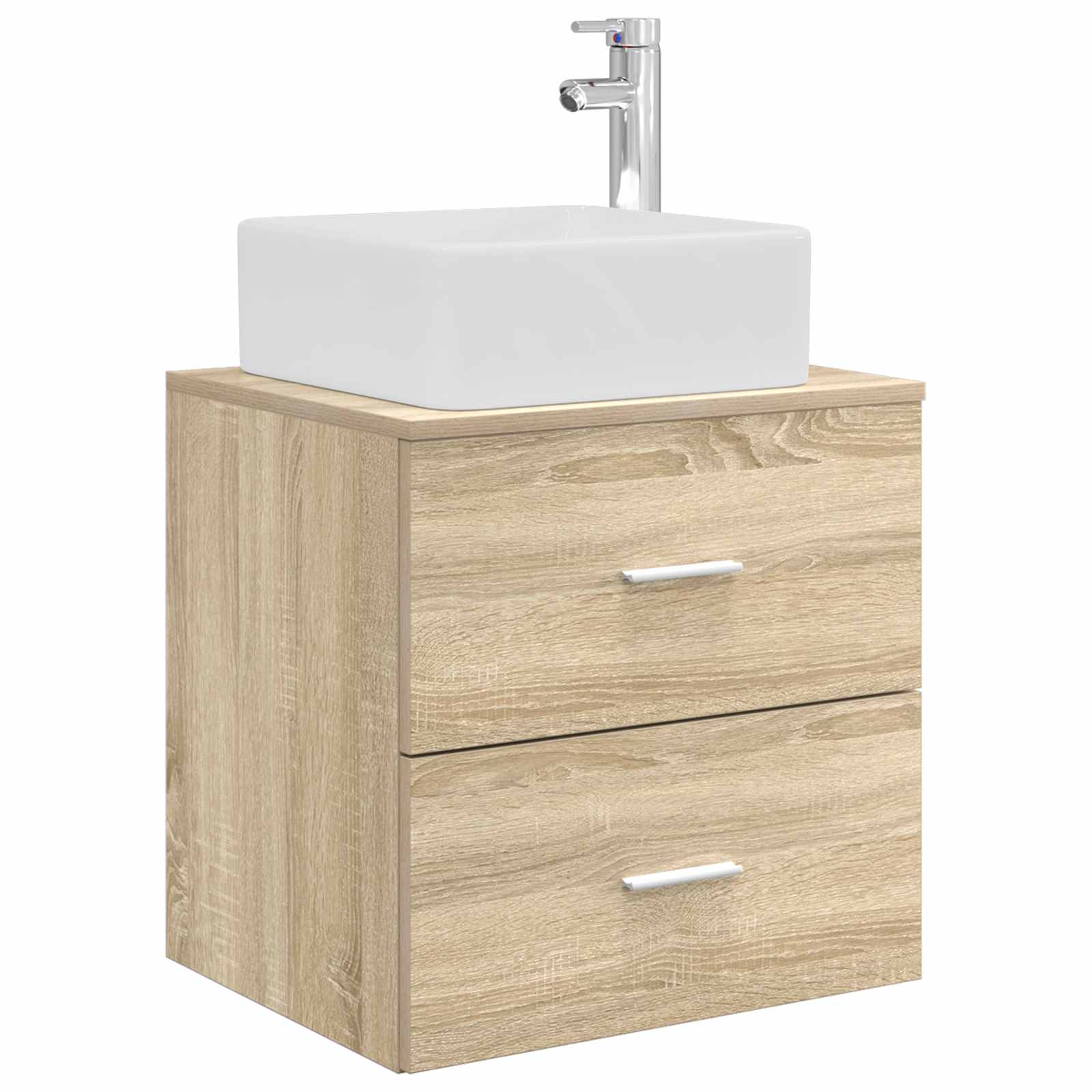 Badezimmerschrank-Set 3 stk. Sonoma-Eiche 49,5 x 41 x 63 cm