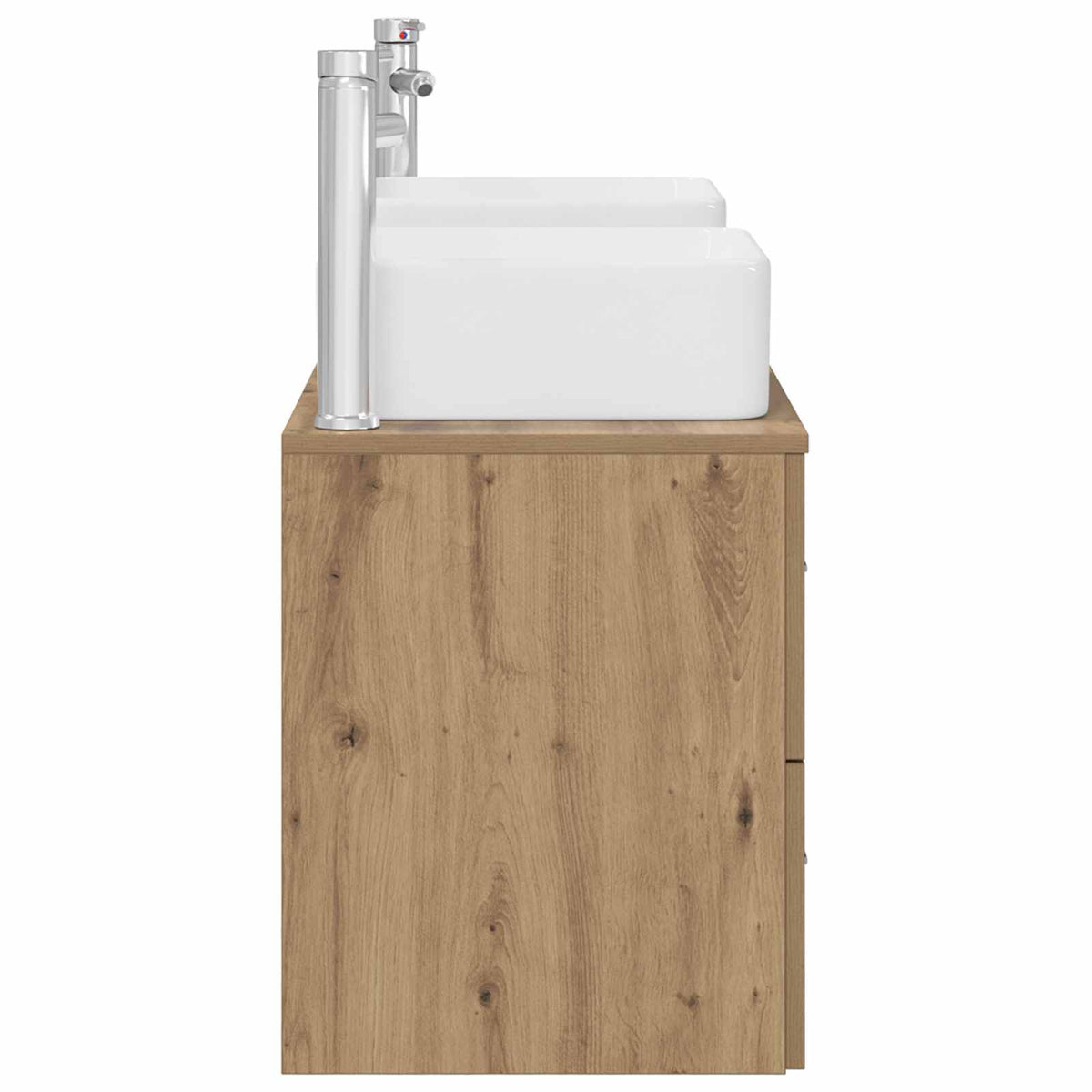 Badezimmerschrank-Set 3 stk. Artisan-Eiche 49,5 x 41 x 63 cm
