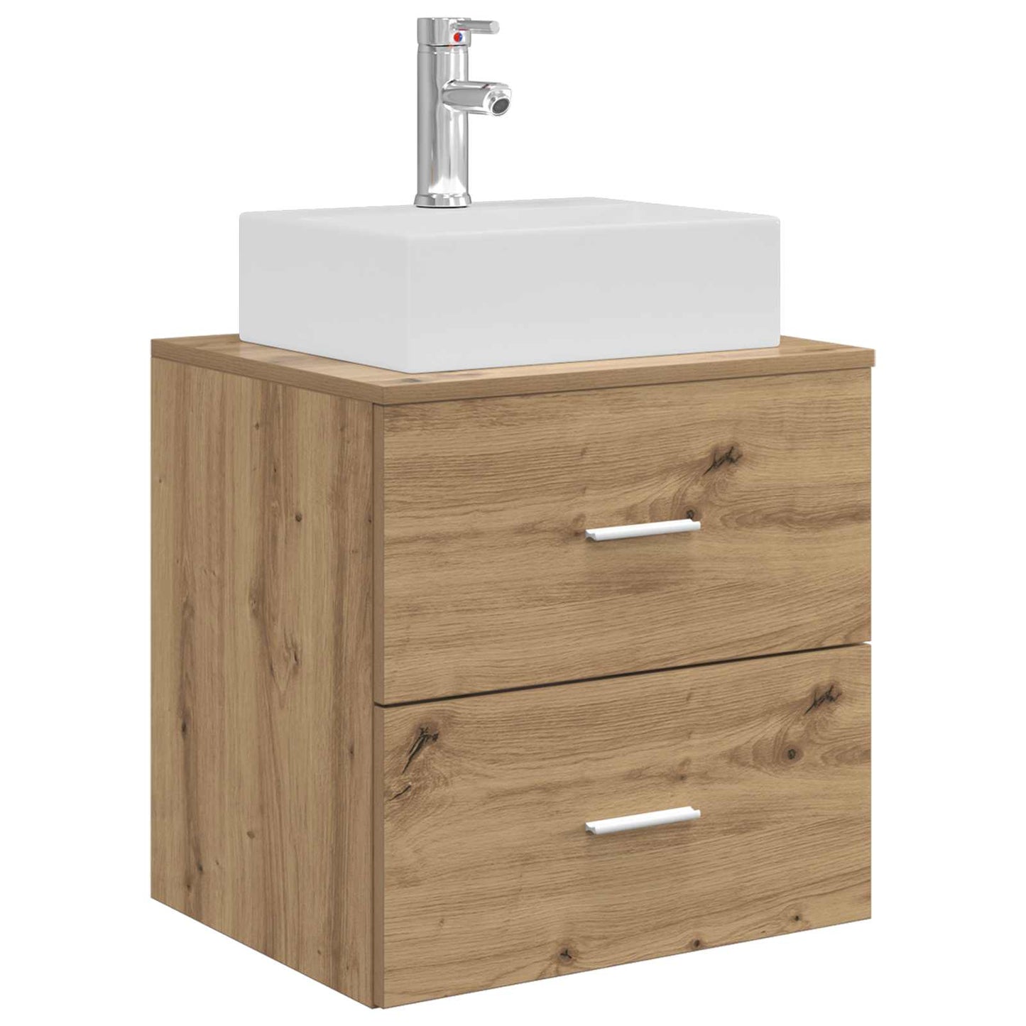 Badezimmerschrank-Set 3 Stk. Artisan-Eiche 49,5 x 41 x 62,5 cm