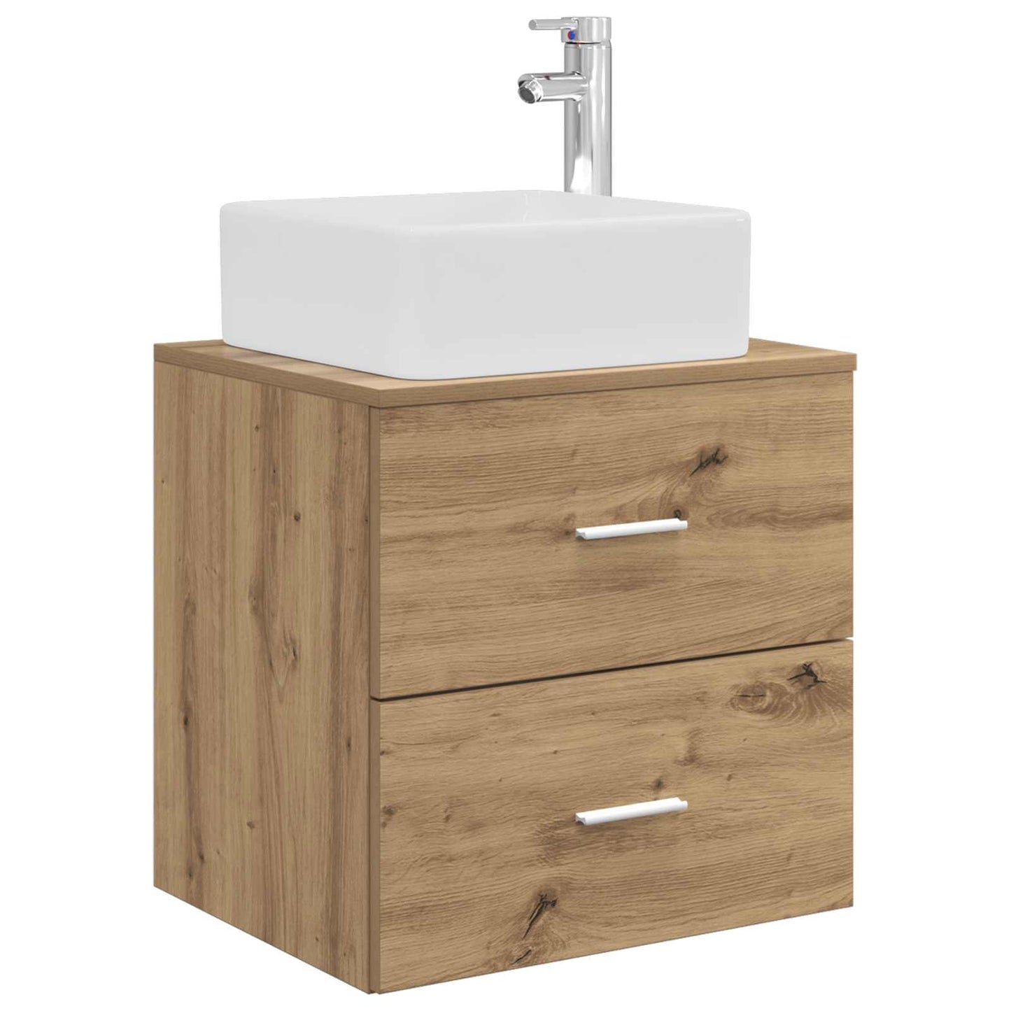 Badezimmerschrank-Set 3 Stk. Artisan-Eiche 53 x 34,5 x 63 cm