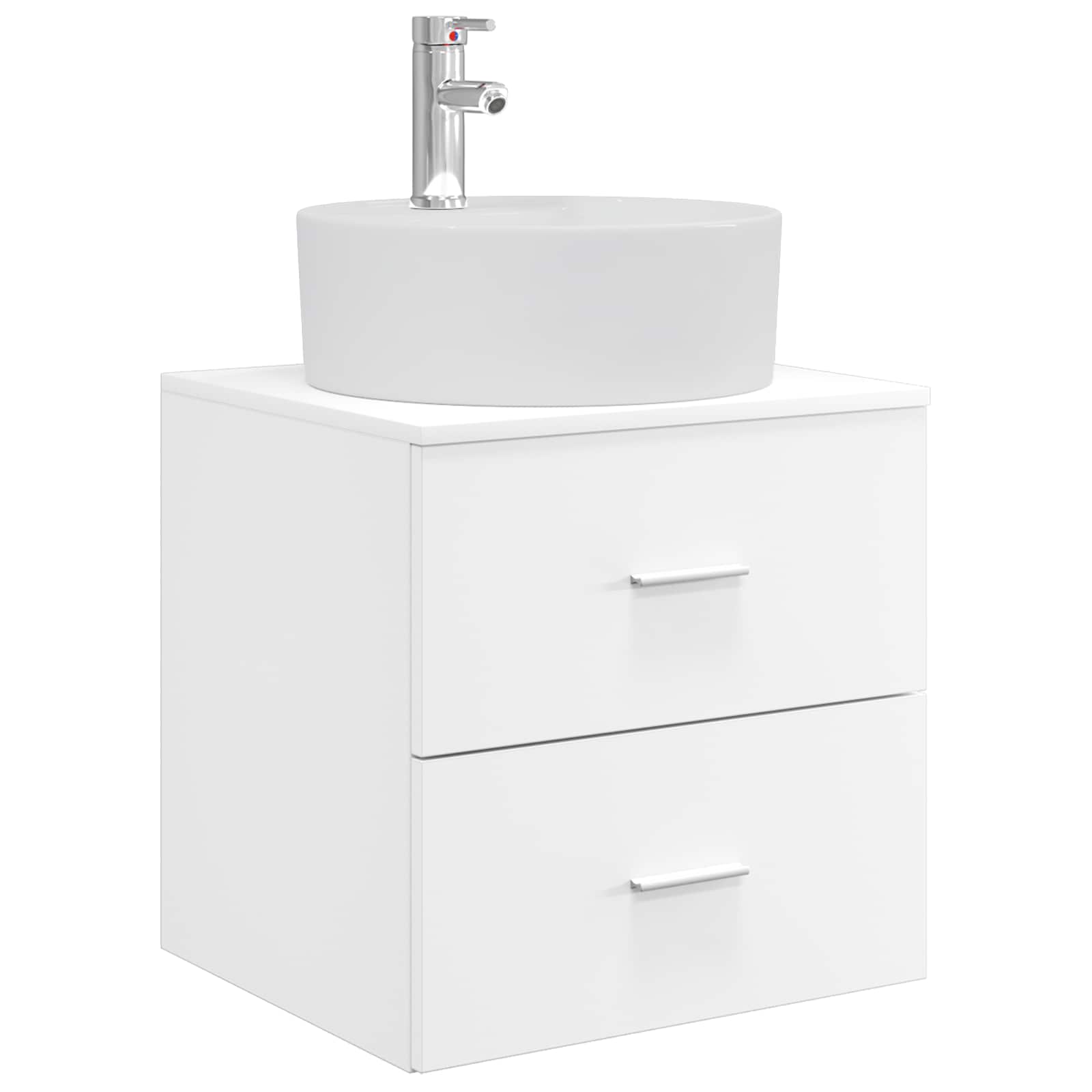 Badezimmerschrank-Set 3 stk. Weiß 62,5 x 44,5 x 50 cm