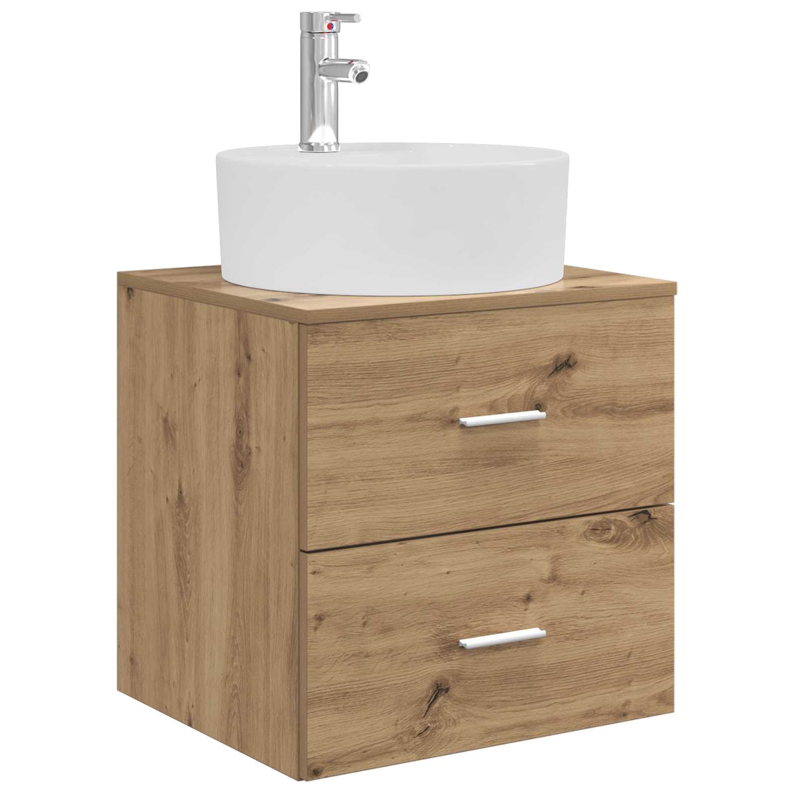 Badezimmerschrank-Set 3 Stk. Artisan-Eiche 62,5 x 44,5 x 50 cm