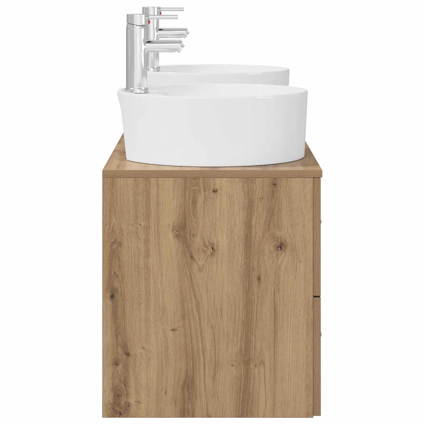 Badezimmerschrank-Set 3 Stk. Artisan-Eiche 49,5 x 44,5 x 65 cm