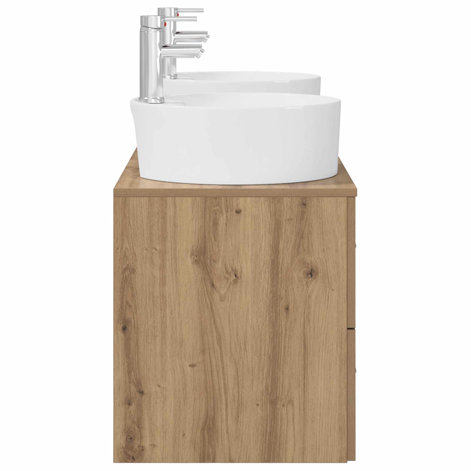 Badezimmerschrank-Set 3 Stk. Artisan-Eiche 49,5 x 44,5 x 65 cm