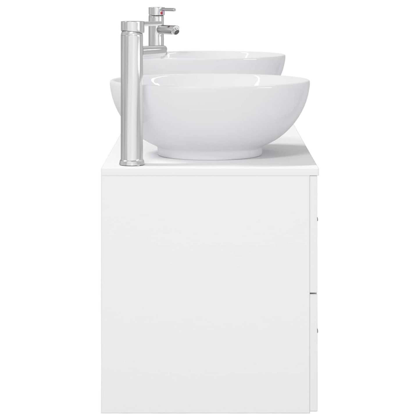 Badezimmermöbel-Set 3 stk. Weiß 49,5 x 44,5 x 65 cm