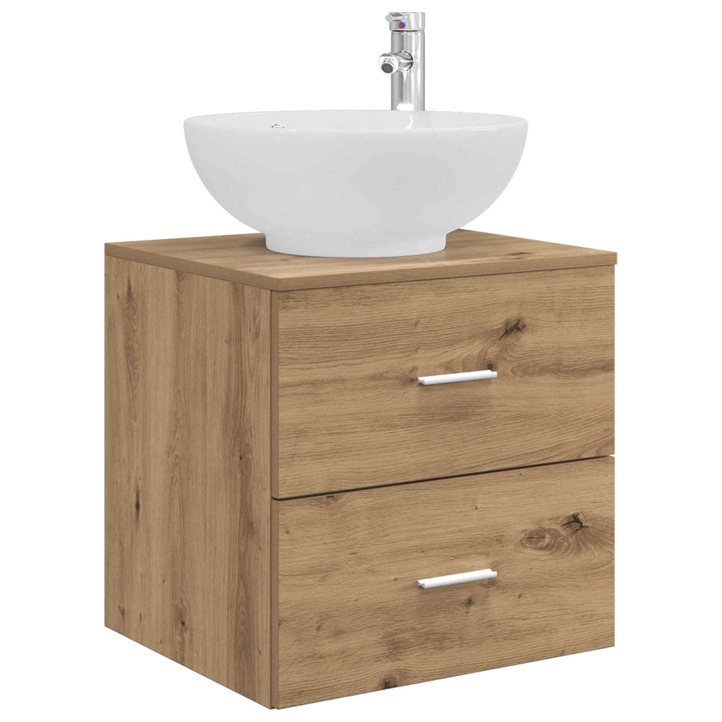 Badezimmermöbel-Set 3 Stk. Artisan-Eiche 49,5 x 44,5 x 65 cm