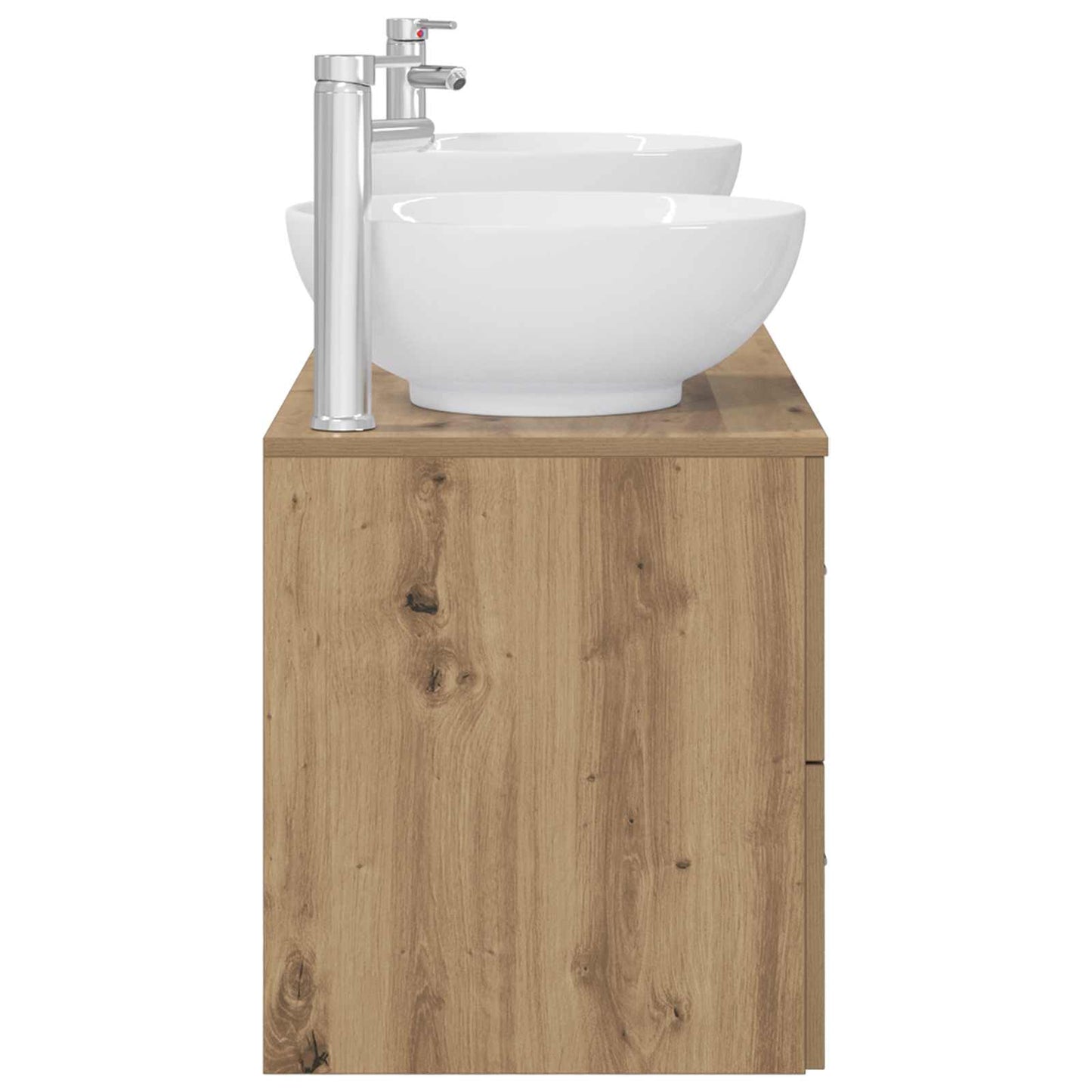 Badezimmermöbel-Set 3 Stk. Artisan-Eiche 49,5 x 44,5 x 65 cm