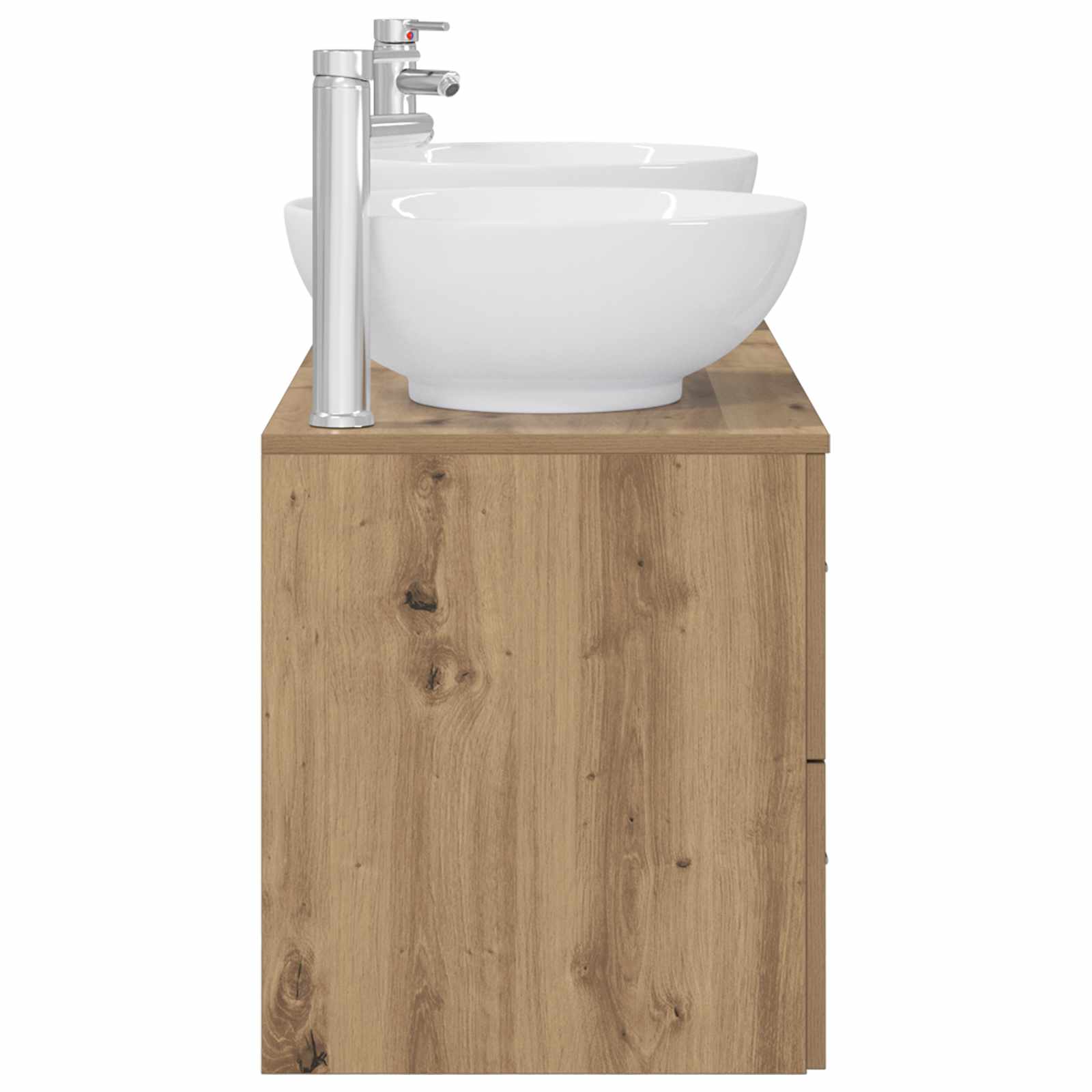 Badezimmermöbel-Set 3 Stk. Artisan-Eiche 49,5 x 44,5 x 65 cm