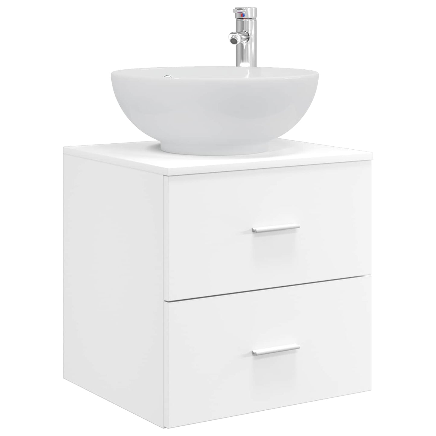 Badezimmermöbel-Set 3 stk. Weiß 49,5 x 44,5 x 65 cm