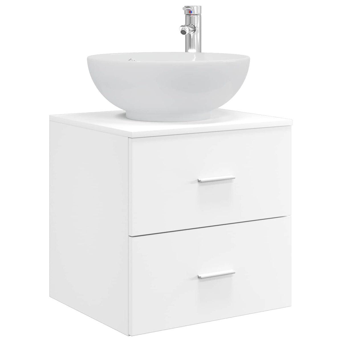 Badezimmermöbel-Set 3 stk. Weiß 129 x 44,5 x 80 cm