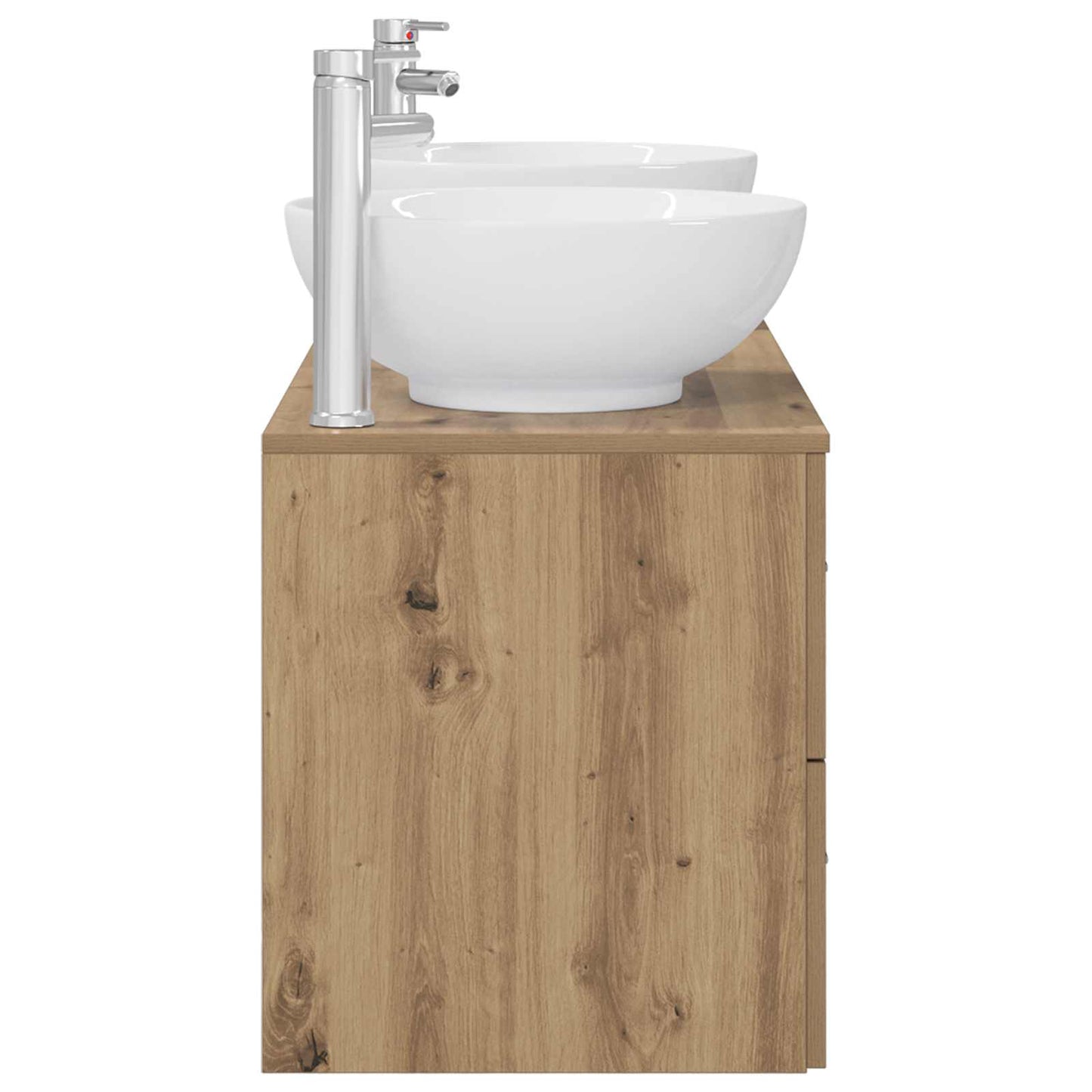 Badezimmermöbel-Set 3 Stk. Artisan-Eiche 49,5 x 44,5 x 65 cm