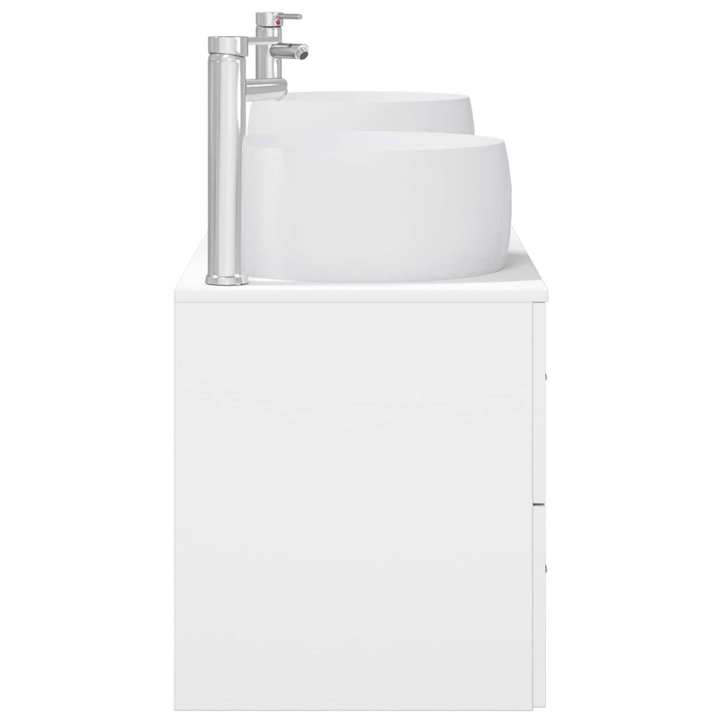 Badezimmermöbel-Set 3 stk. Weiß 49,5 x 44,5 x 66 cm