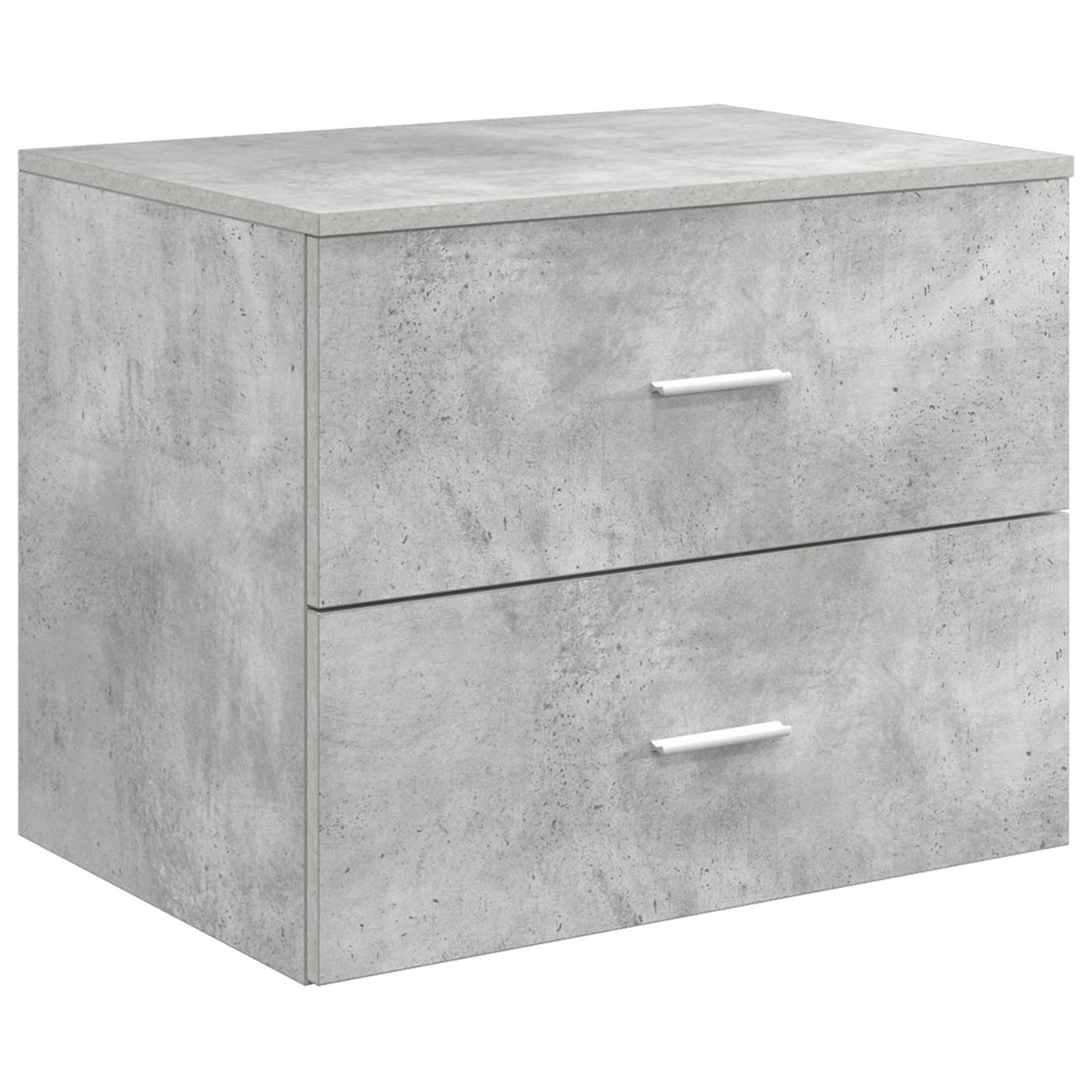 Badezimmermöbel-Set 3 stk. Betongrau 49,5 x 44,5 x 66 cm