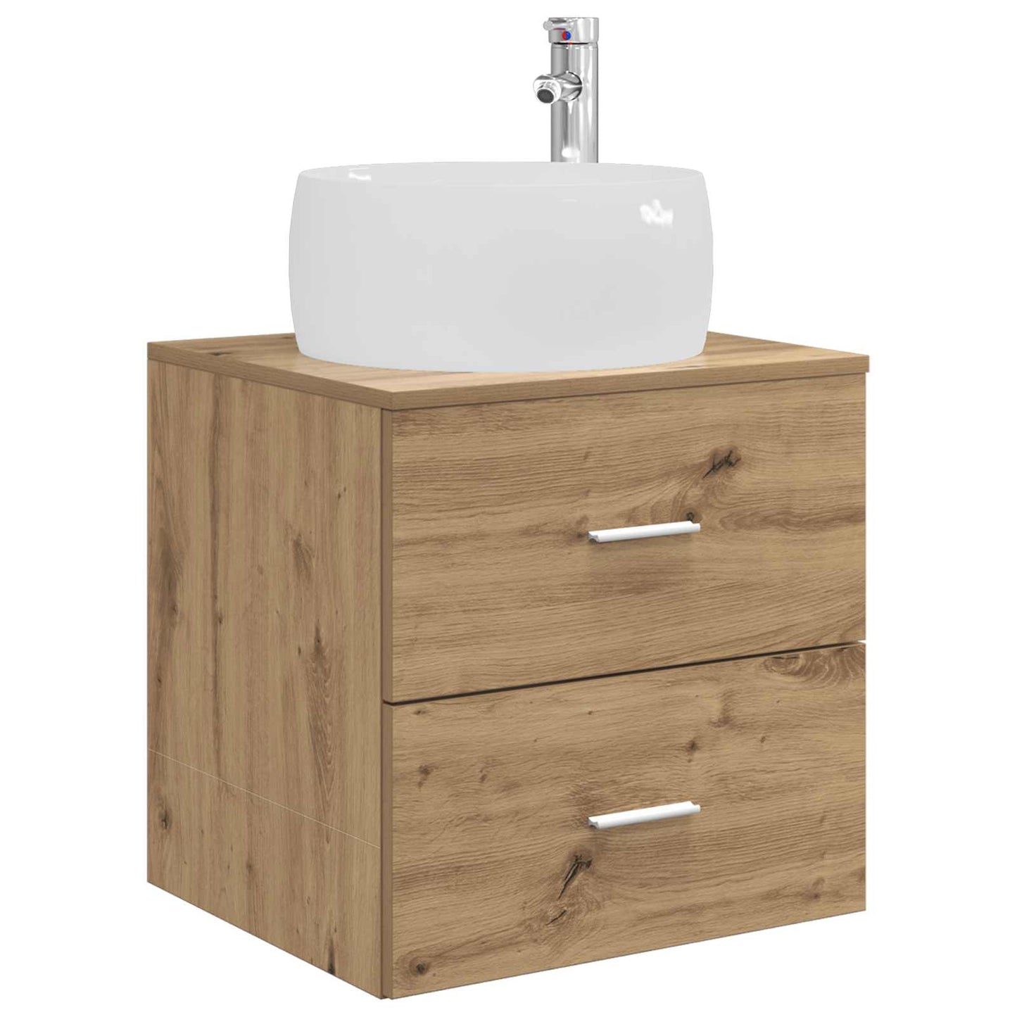Badezimmermöbel-Set 3 Stk. Artisan-Eiche 49,5 x 44,5 x 66 cm