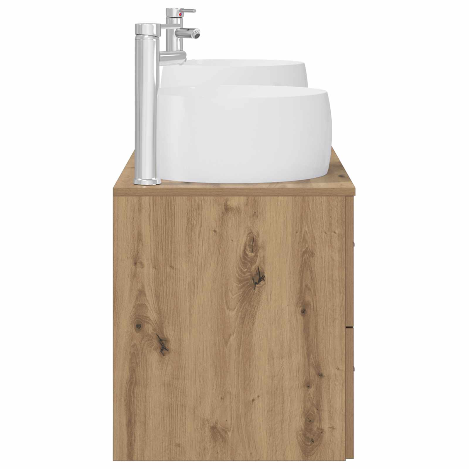 Badezimmermöbel-Set 3 Stk. Artisan-Eiche 49,5 x 44,5 x 66 cm