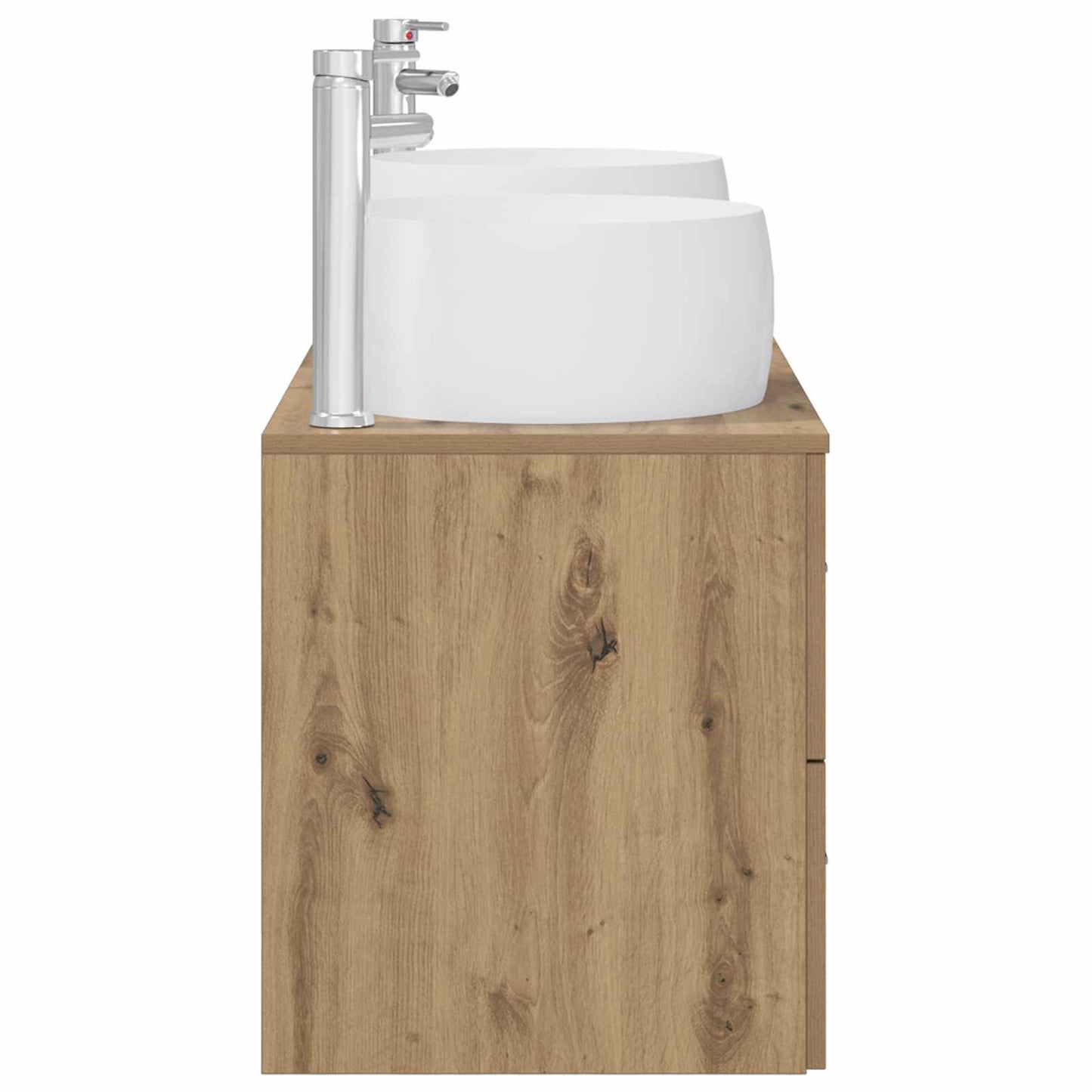 Badezimmermöbel-Set 3 Stk. Artisan-Eiche 49,5 x 44,5 x 66 cm
