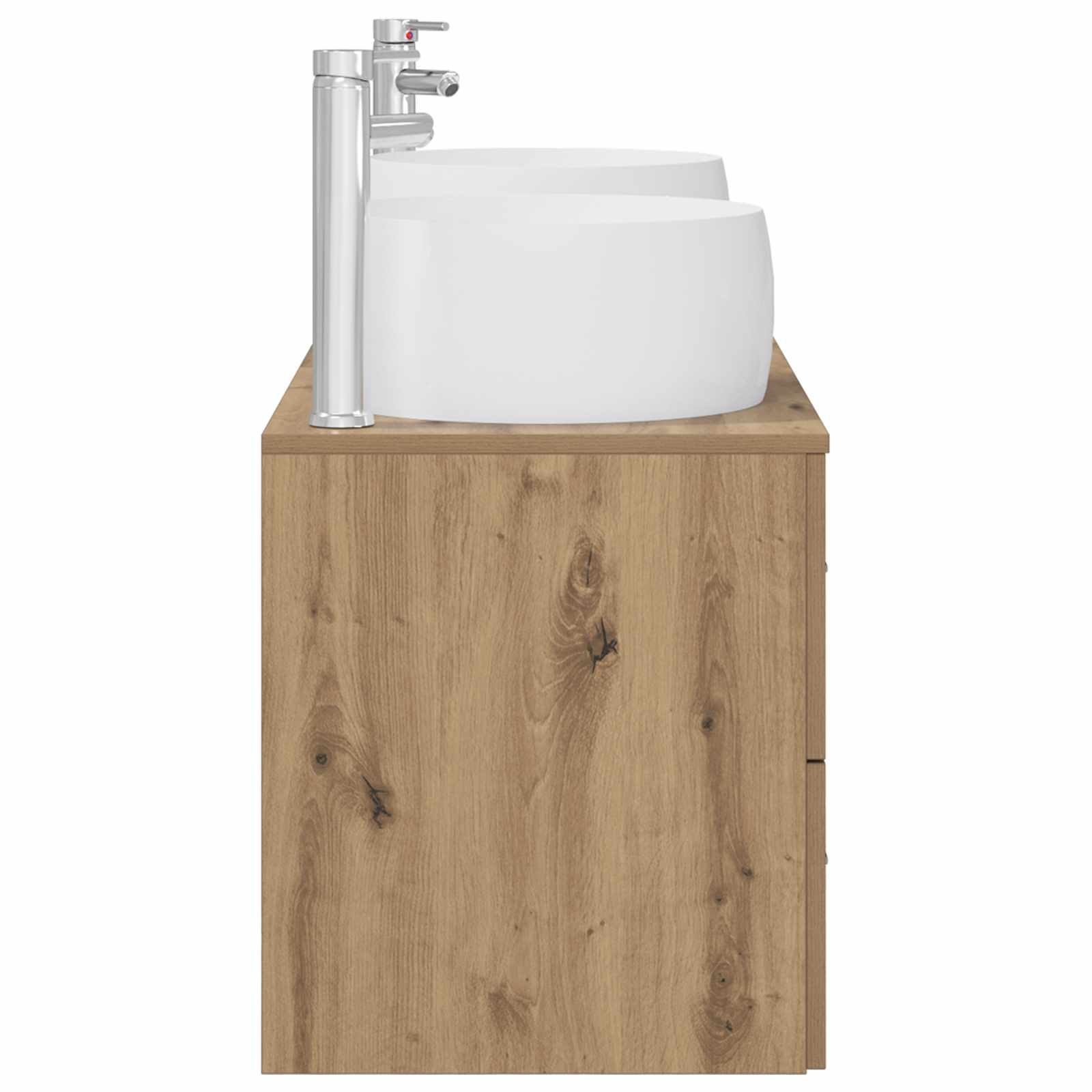 Badezimmermöbel-Set 3 Stk. Artisan-Eiche 49,5 x 44,5 x 66 cm