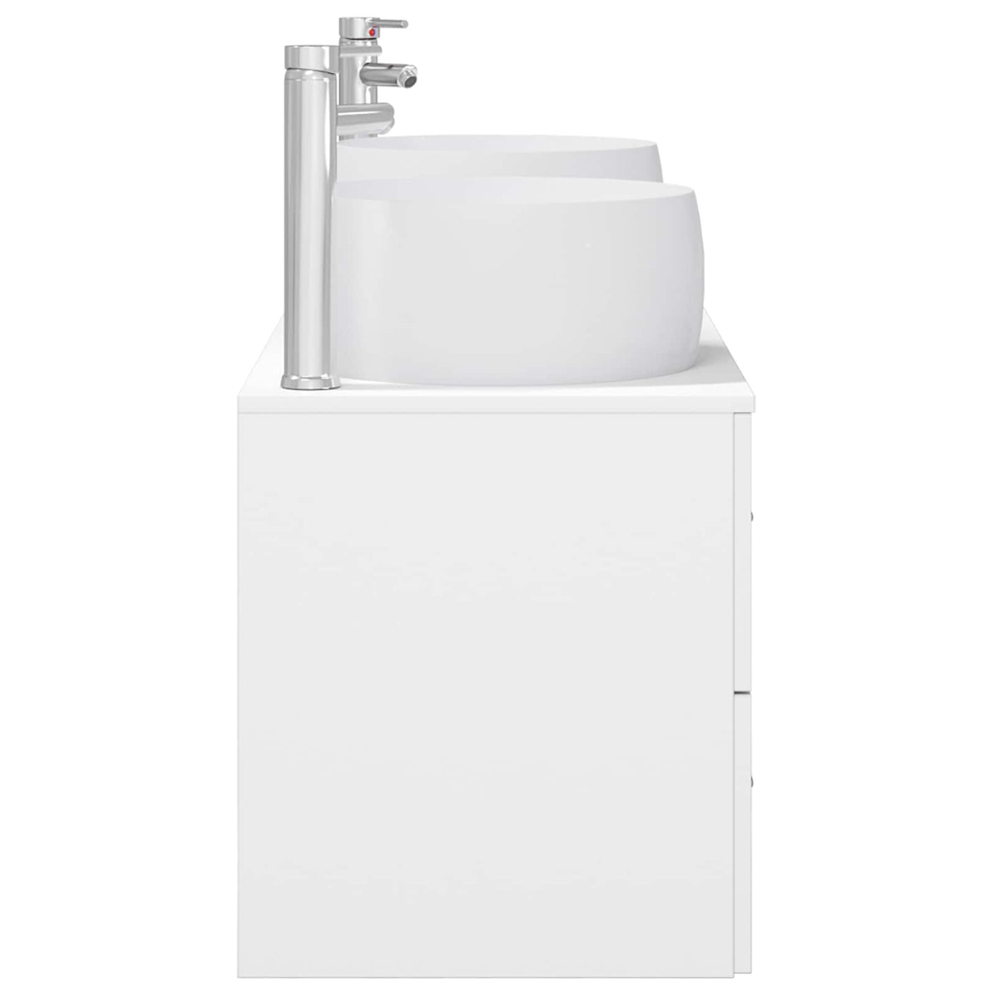 Badezimmermöbel-Set 3 stk. Weiß 49,5 x 44,5 x 66 cm