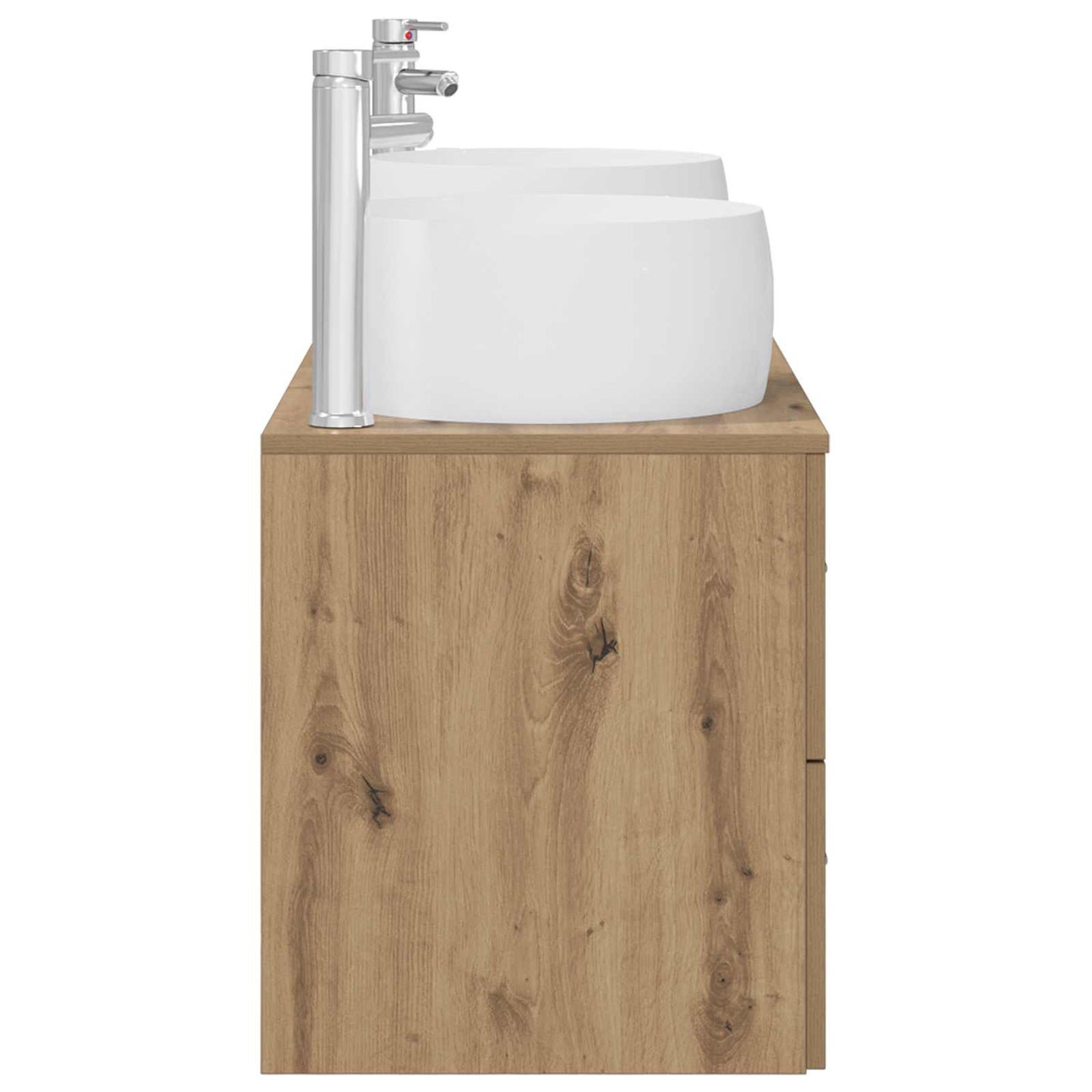 Badezimmermöbel-Set 3 Stk. Artisan-Eiche 49,5 x 44,5 x 66 cm