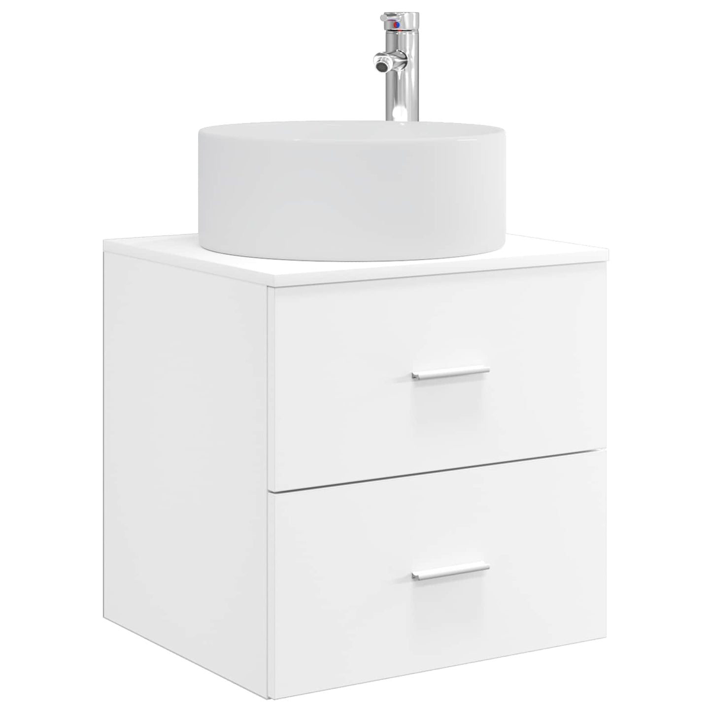 Badezimmermöbel-Set 3 stk. Weiß 49,5 x 44,5 x 65,5 cm