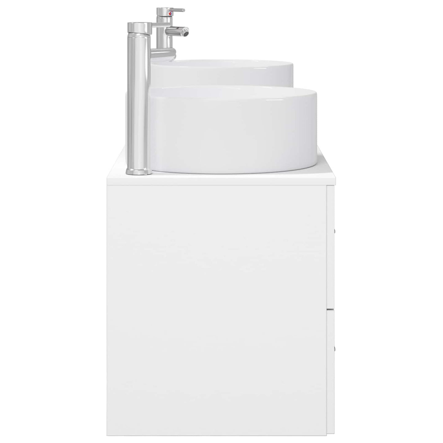 Badezimmermöbel-Set 3 stk. Weiß 49,5 x 44,5 x 65,5 cm