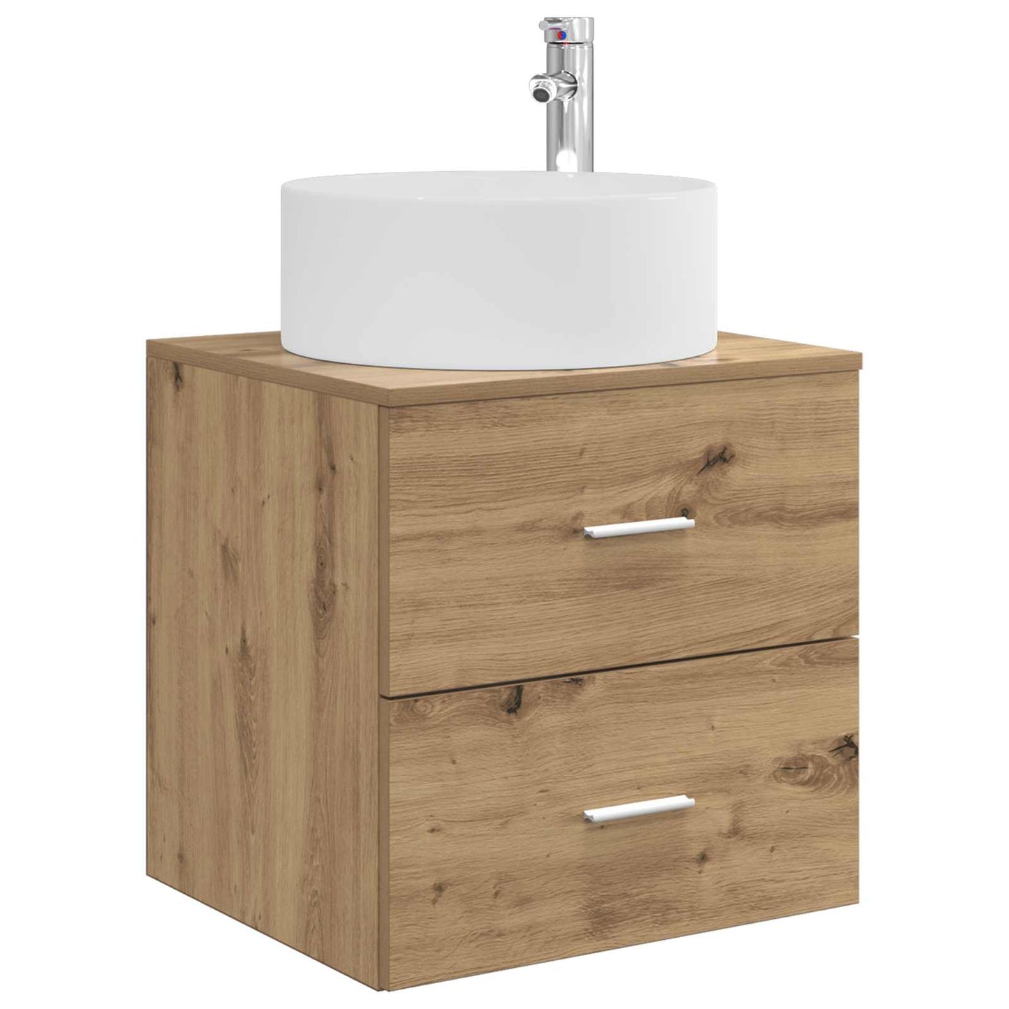 Badezimmermöbel-Set 3 Stk. Artisan-Eiche 49,5 x 44,5 x 65,5 cm