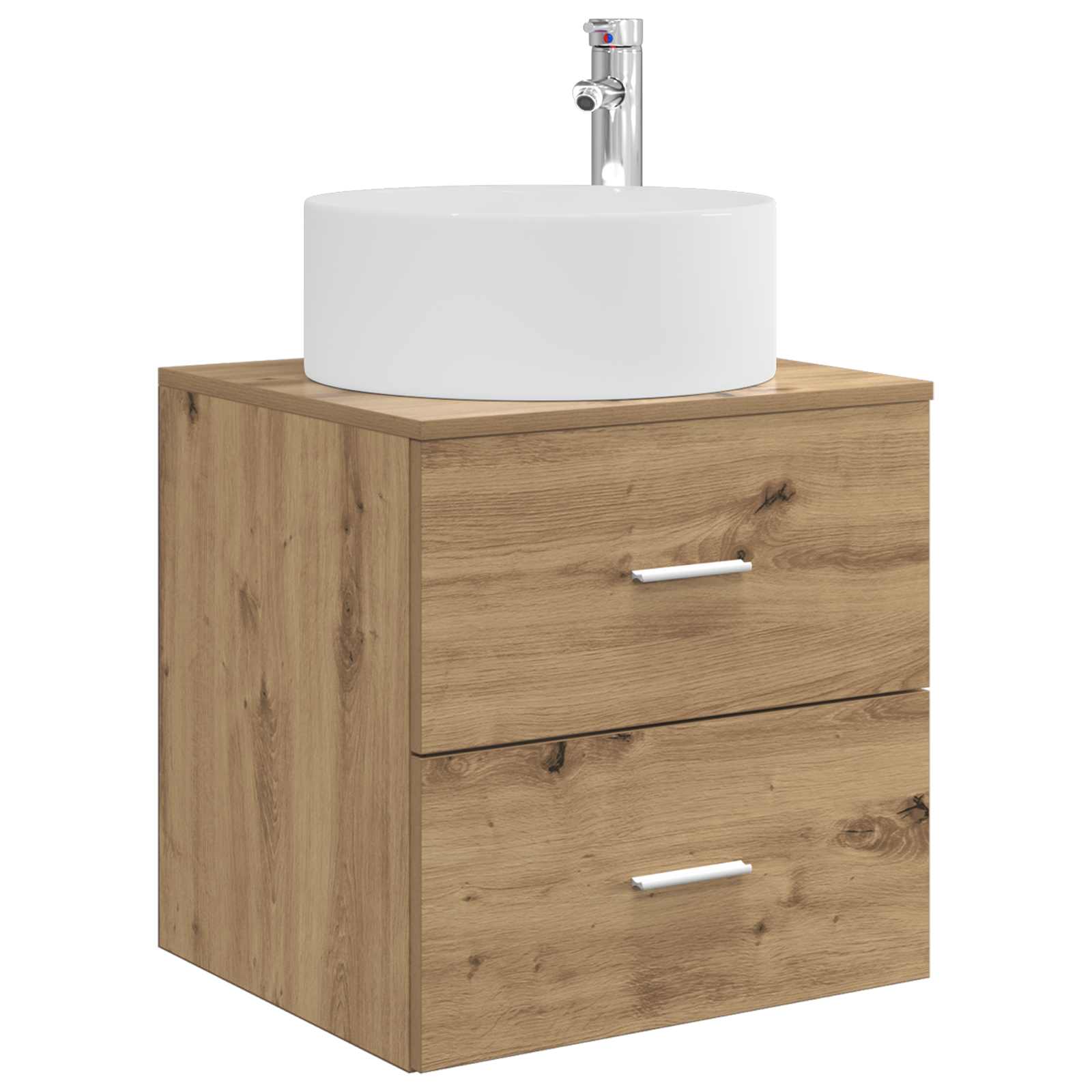 Badezimmermöbel-Set 3 Stk. Artisan-Eiche 49,5 x 44,5 x 65,5 cm
