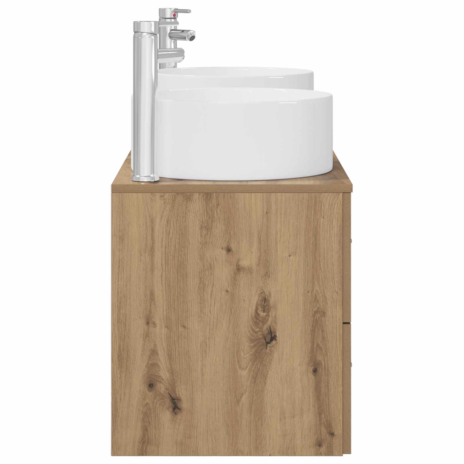Badezimmermöbel-Set 3 Stk. Artisan-Eiche 49,5 x 44,5 x 65,5 cm