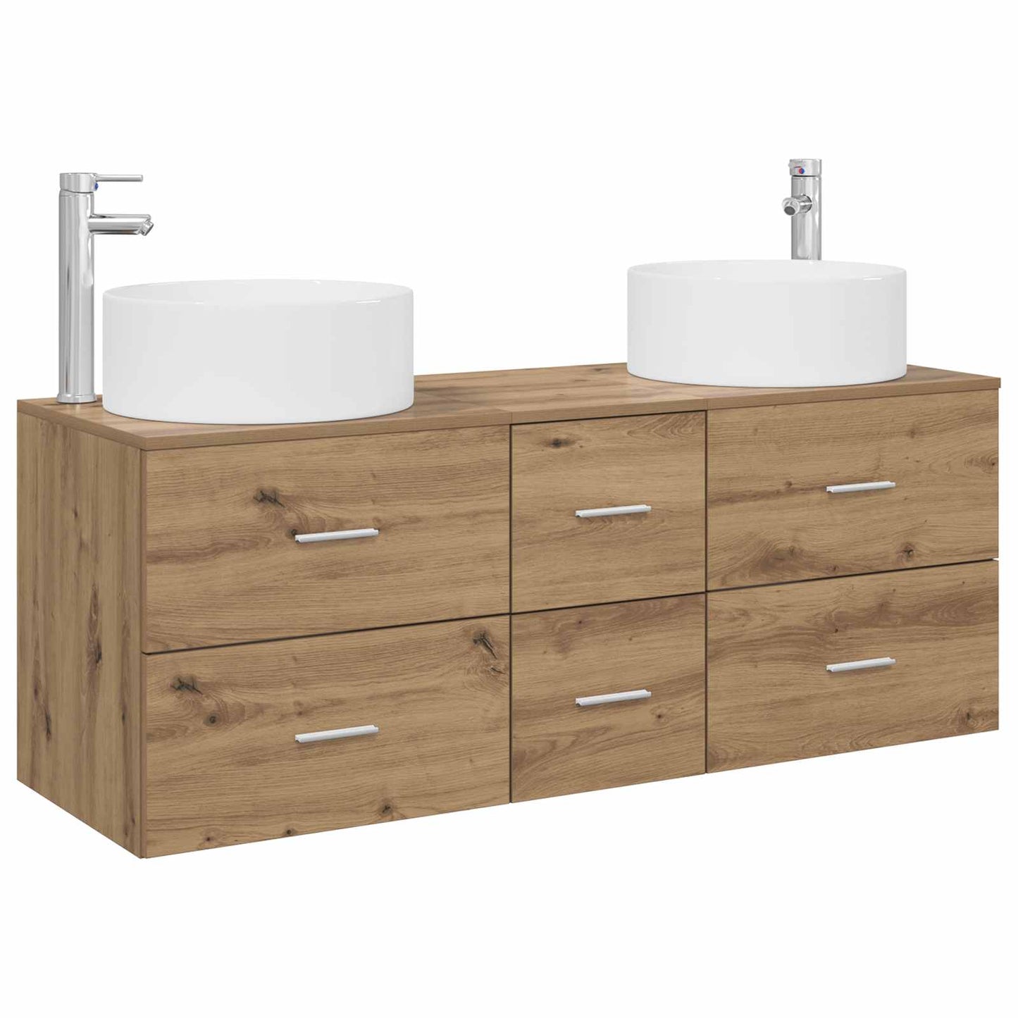 Badezimmermöbel-Set 3 Stk. Artisan-Eiche 49,5 x 44,5 x 65,5 cm