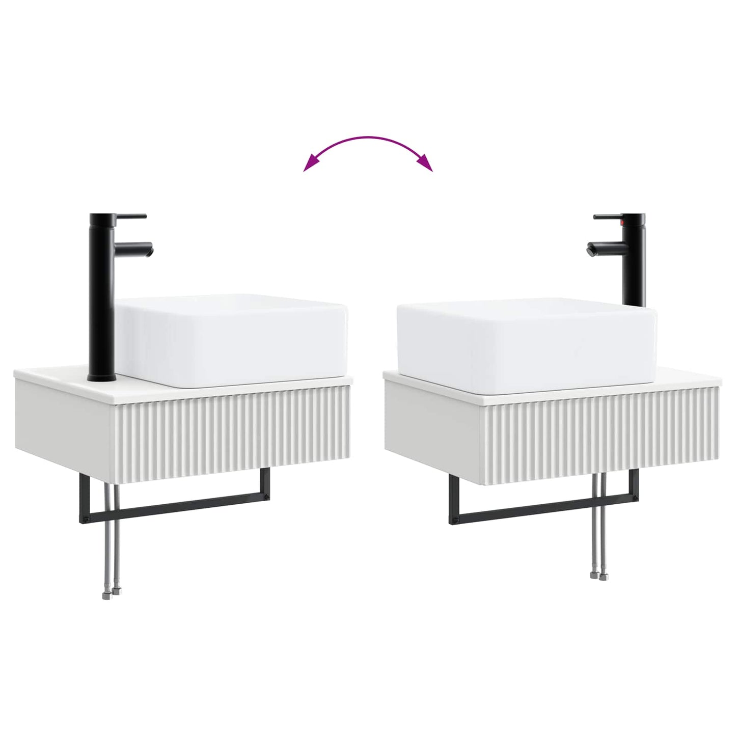 Badezimmermöbel-Set 5 stk. Weiß 33 x 34,5 x 100 cm